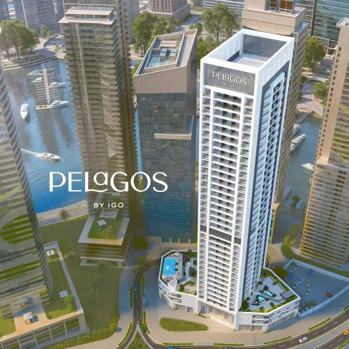 Pelagos tower exterior view in Dubai Marina by Invest Group Overseas