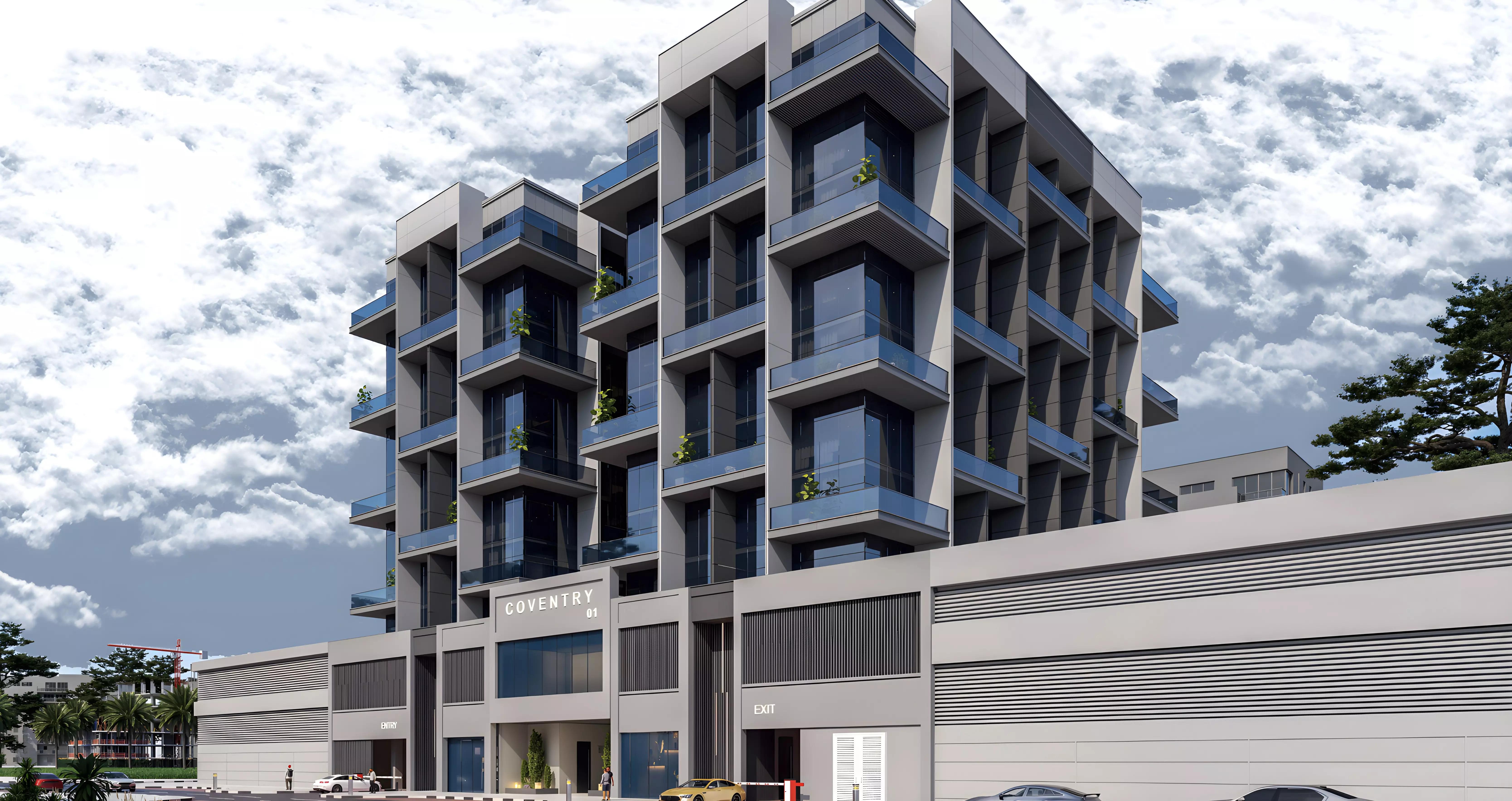 Coventry Twins twin residential towers exterior, Dubai Industrial City