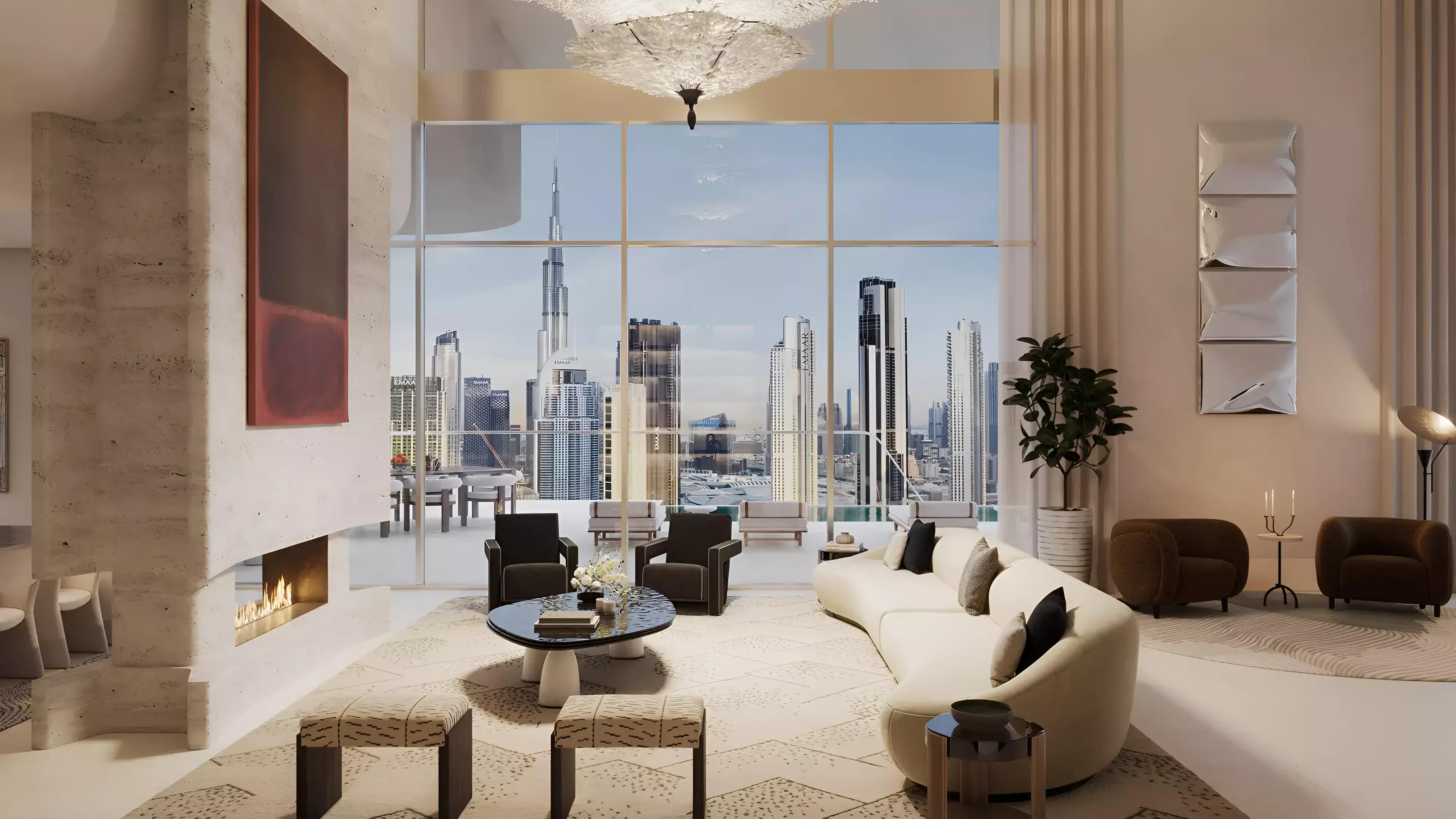 Regent Residences landscaped gardens area, Business Bay, Dubai