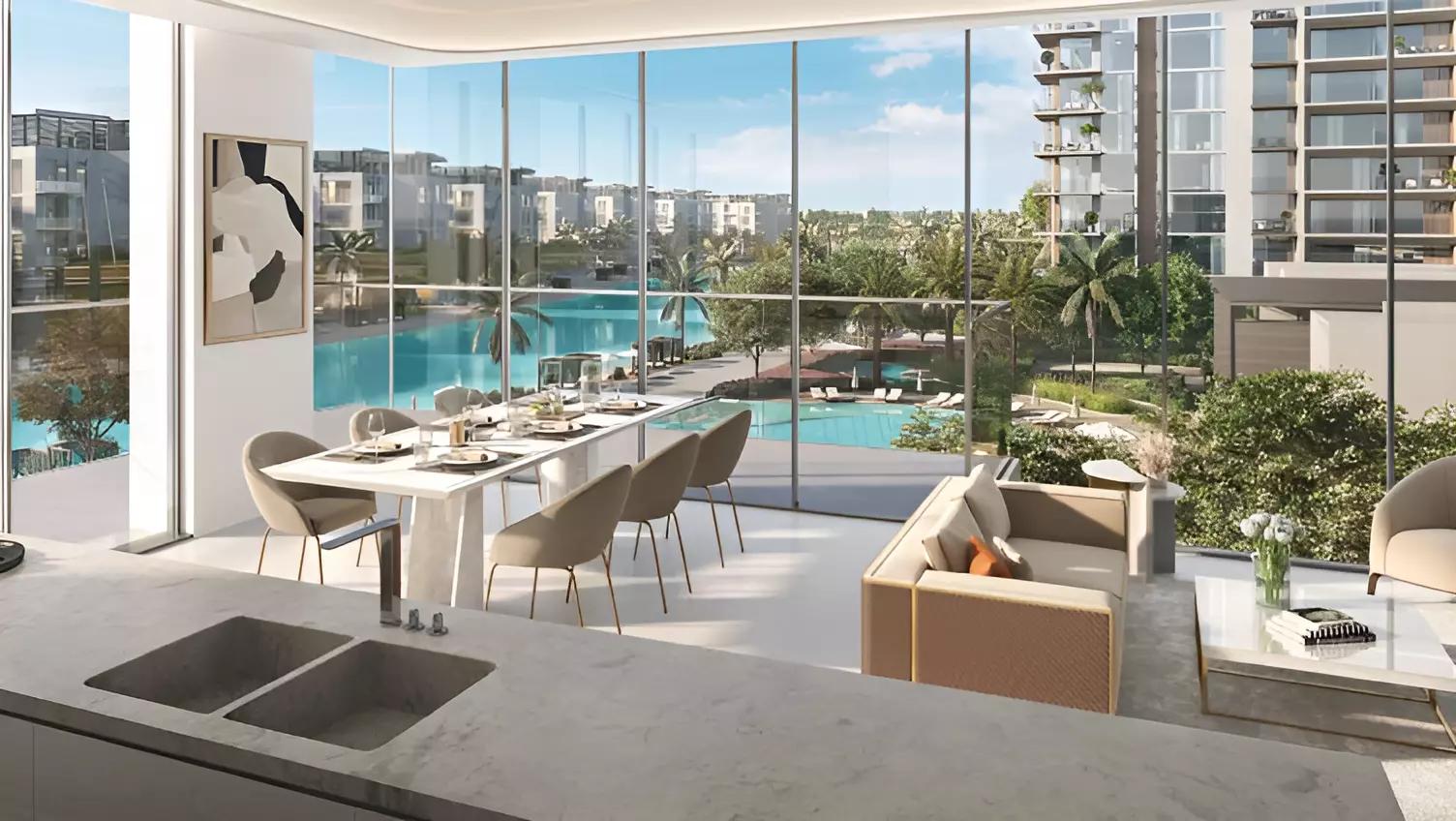 Naya Phase 2 apartment interior living area, District One, Dubai