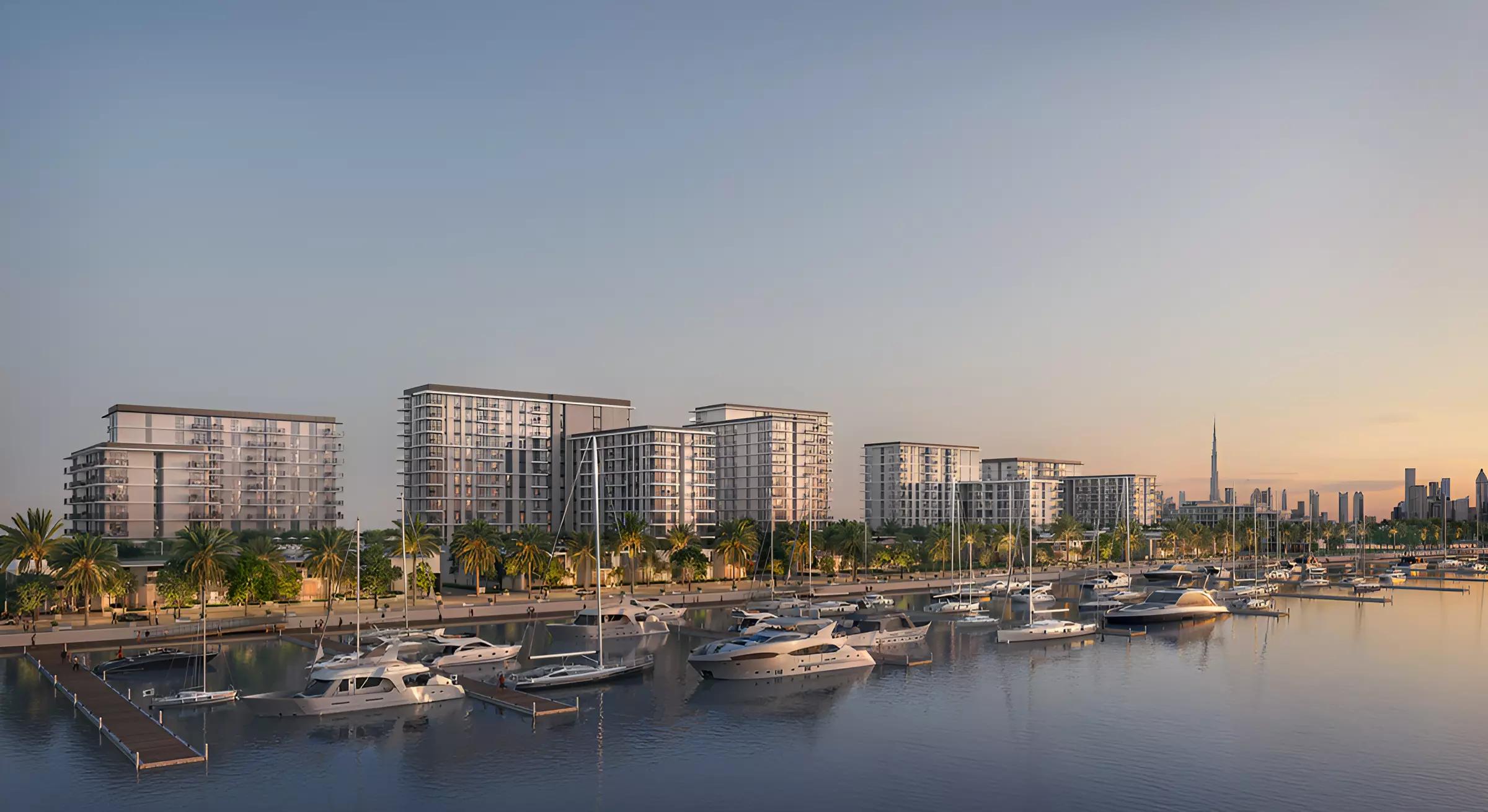 Porto View exterior facade view at Mina Rashid, Dubai