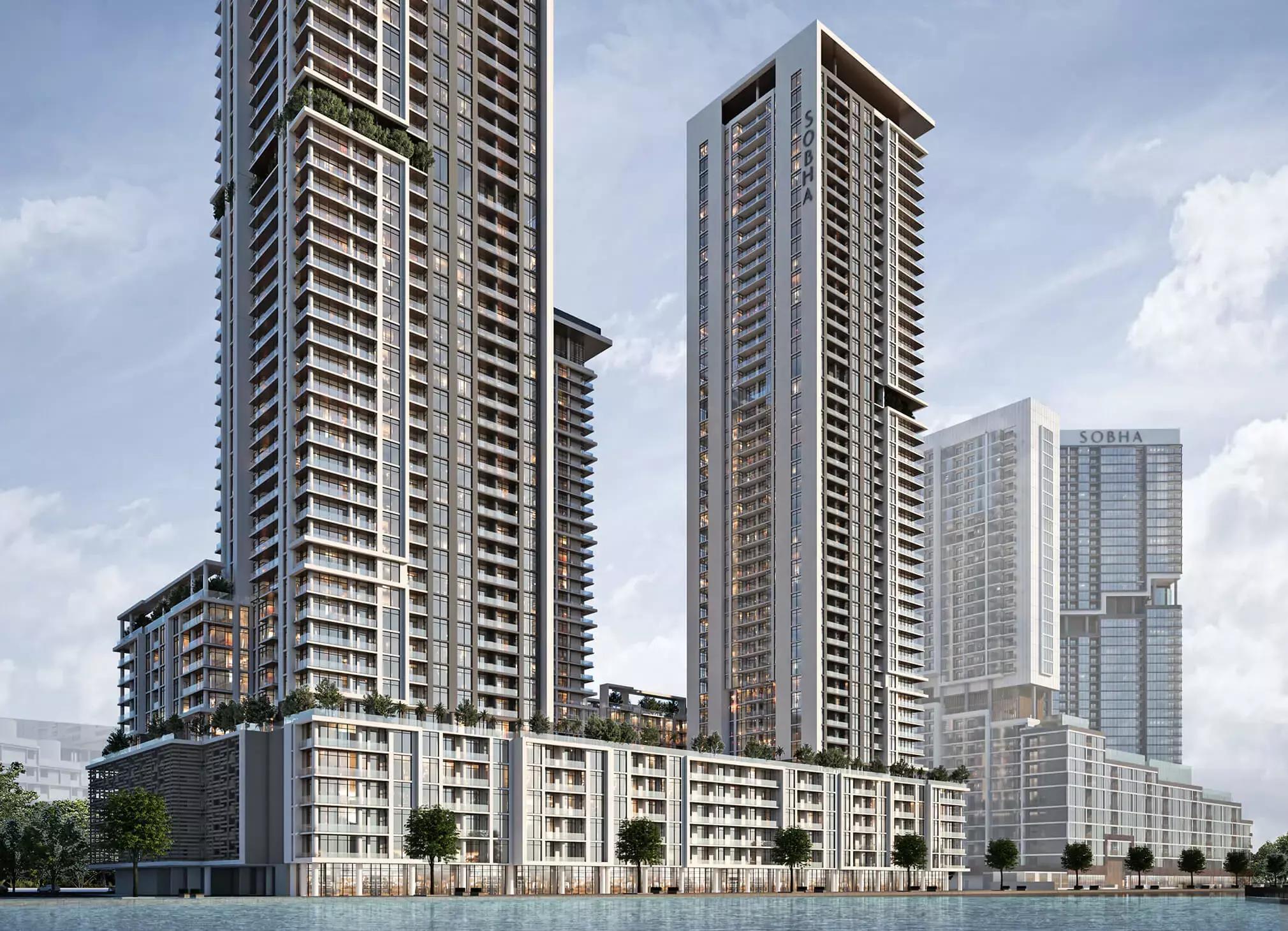 Crest Grande interior living space, Sobha Realty Dubai
