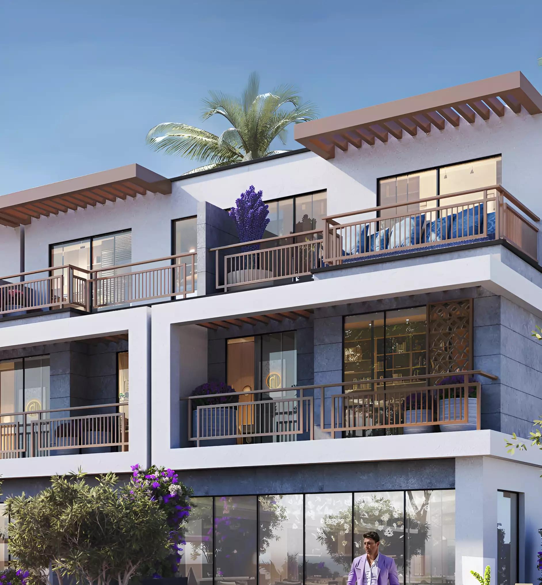 Violet 4 townhouse living interior, Damac Hills 2, Dubai