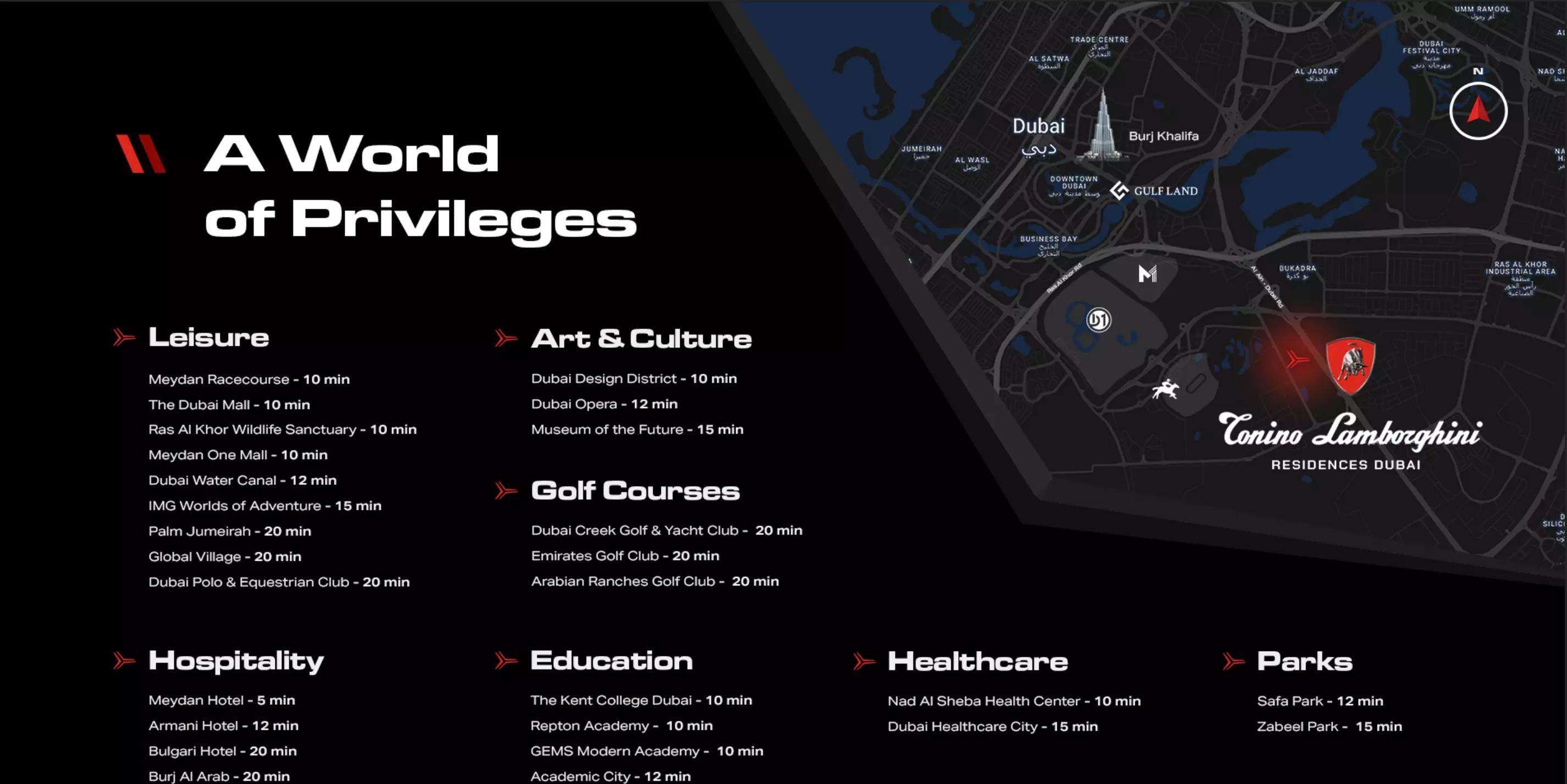 Master plan layout of the Tonino Lamborghini Residences cluster in Nad Al Sheba 1