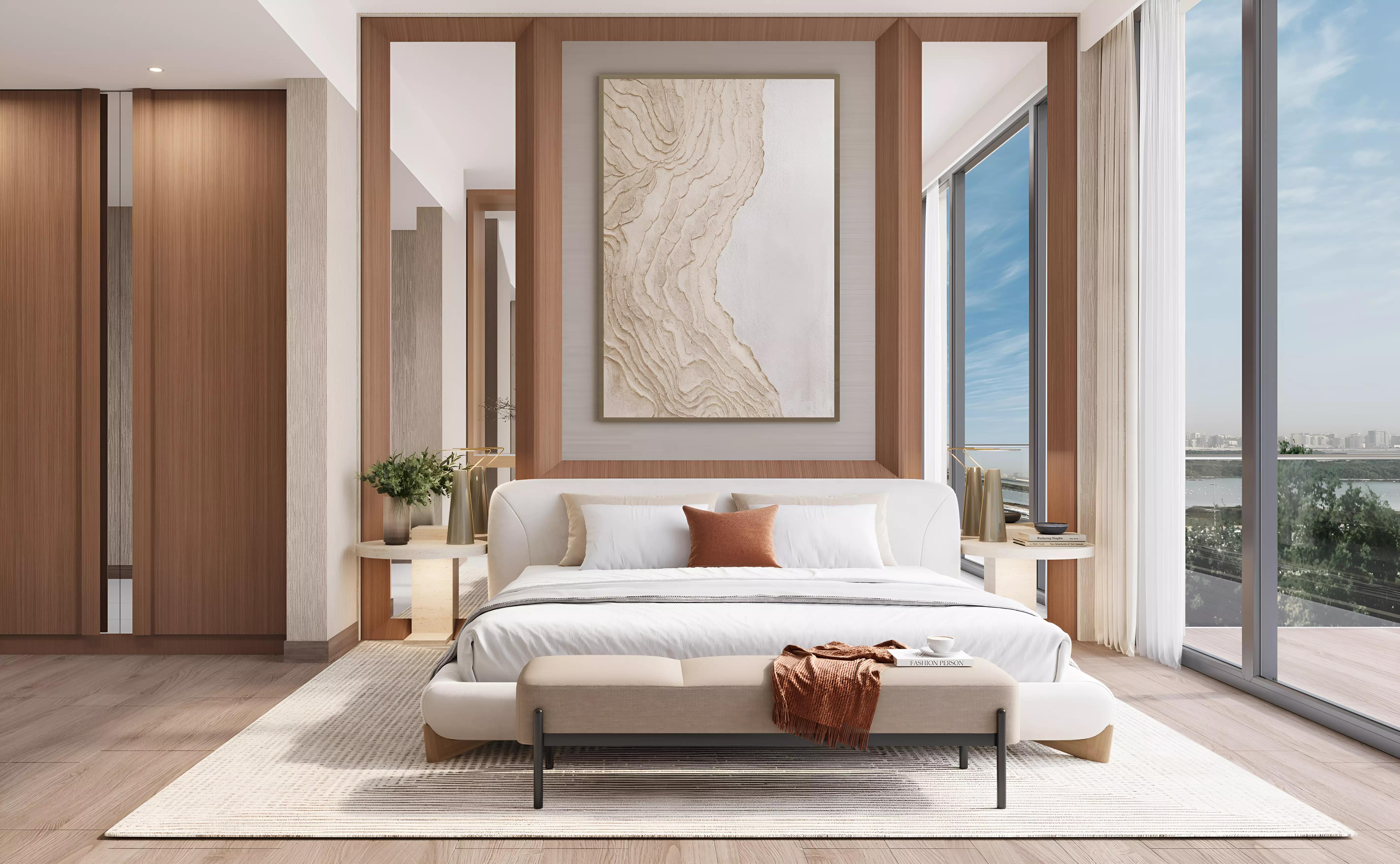 Highgrove amenity deck and pool area, Sobha Hartland II, Dubai