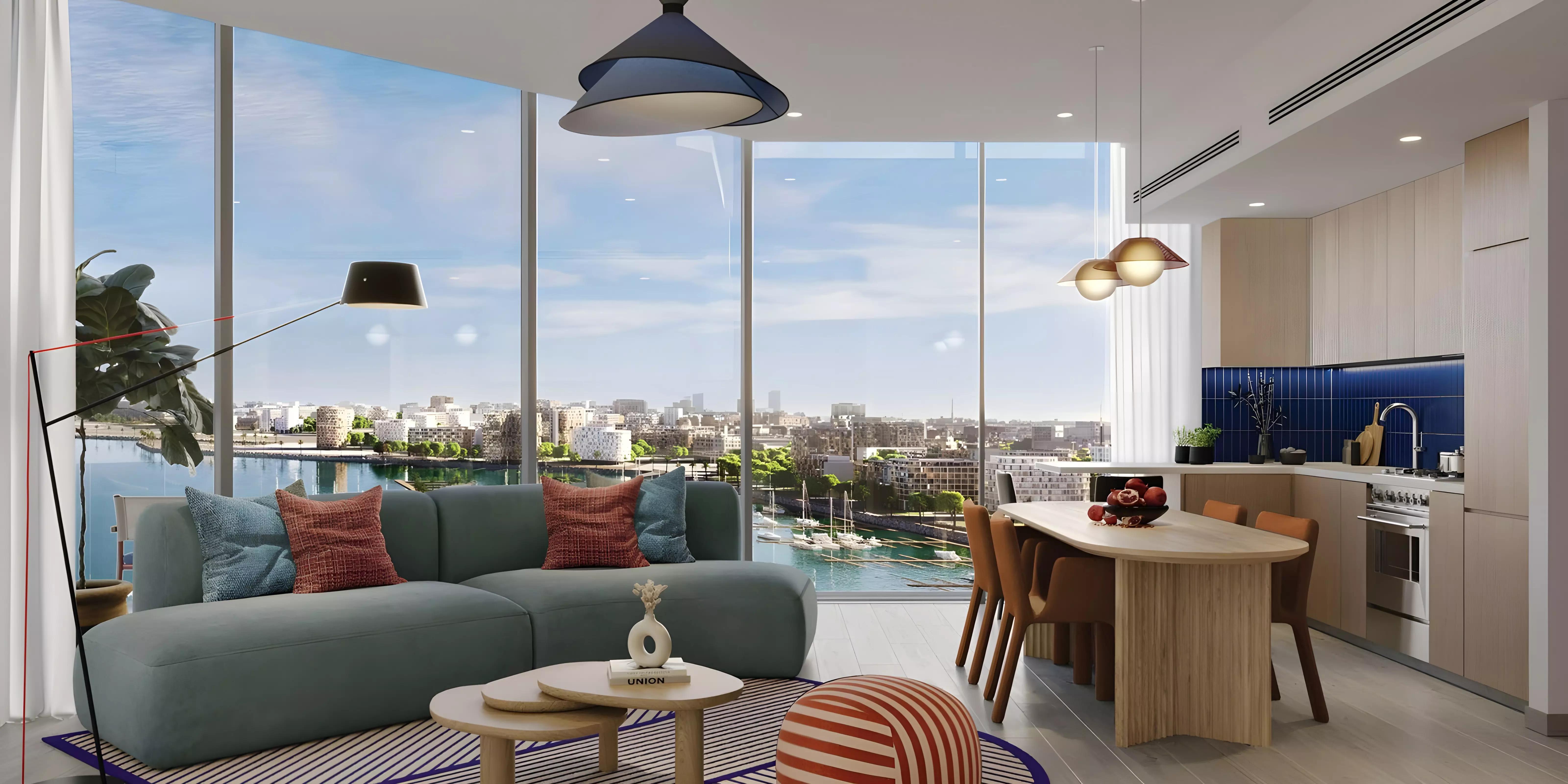Nautica Phase 2 apartment interior living area, Select Group