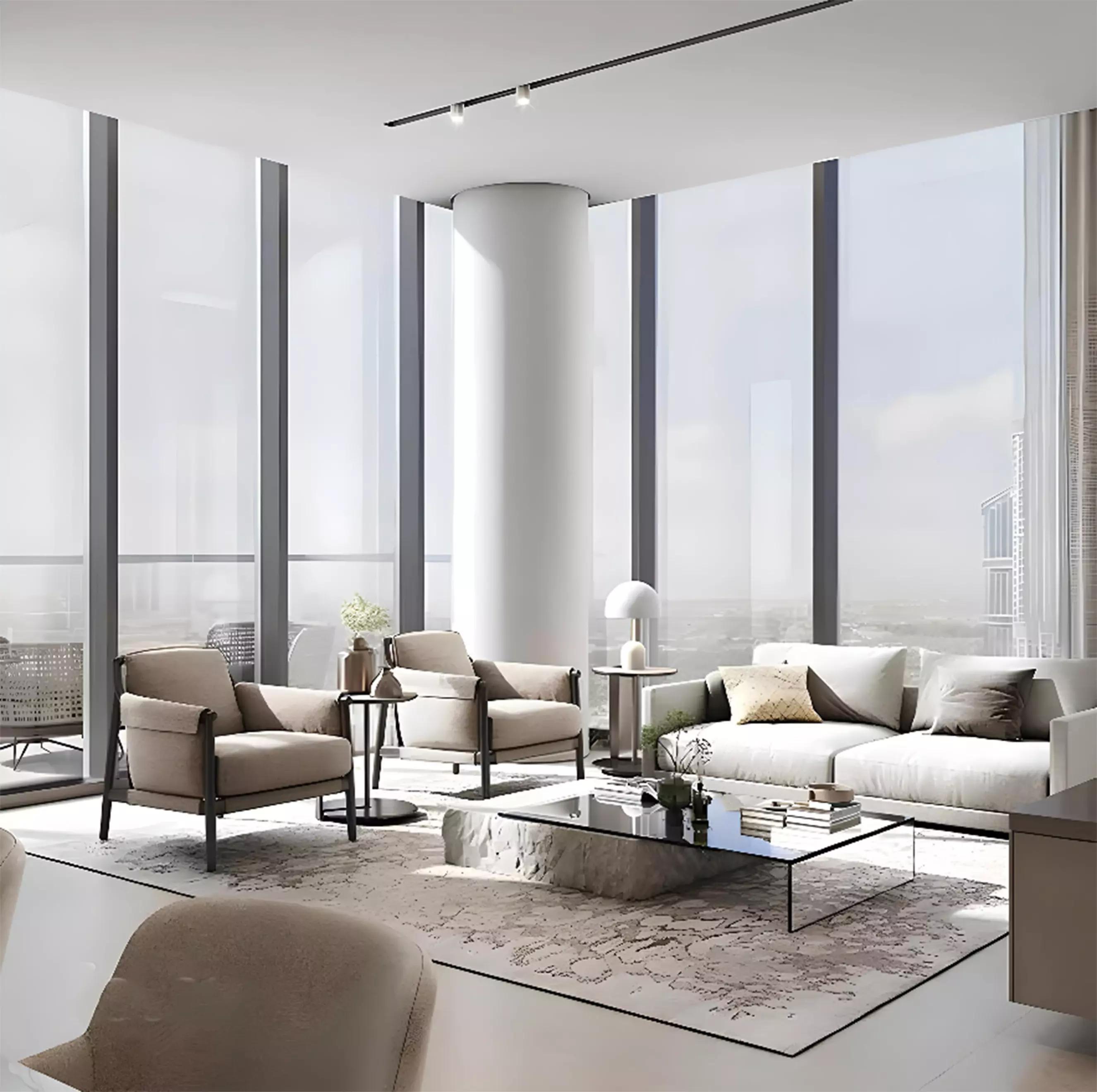 Sobha Skyscape Altius apartment interior living space, Dubai