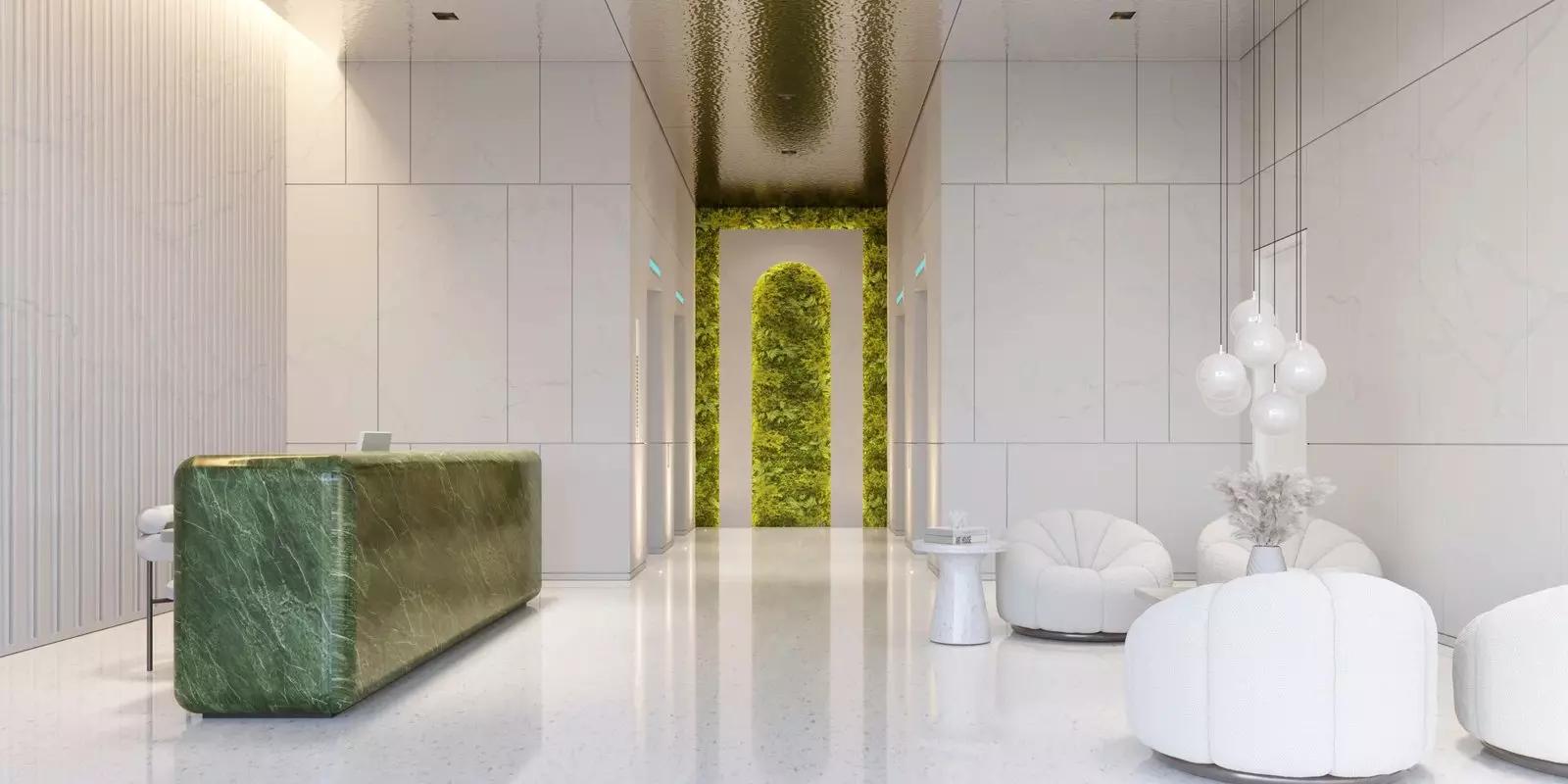 Elbrus Tower amenity deck and pool area, JVT, Dubai