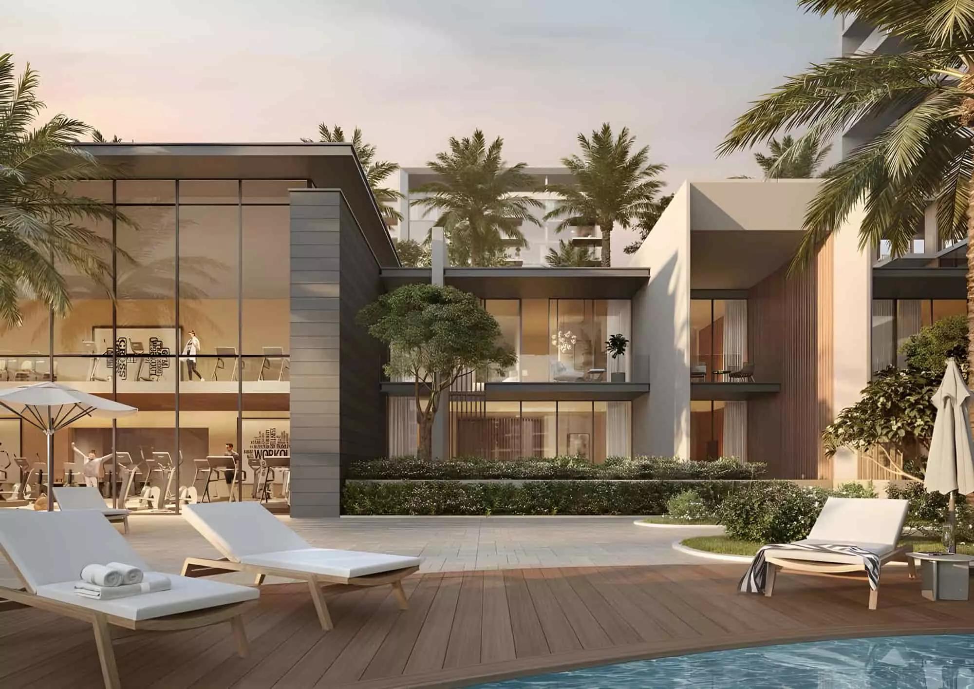 Naya Phase 3 apartment building street-level view, MBR City, Dubai