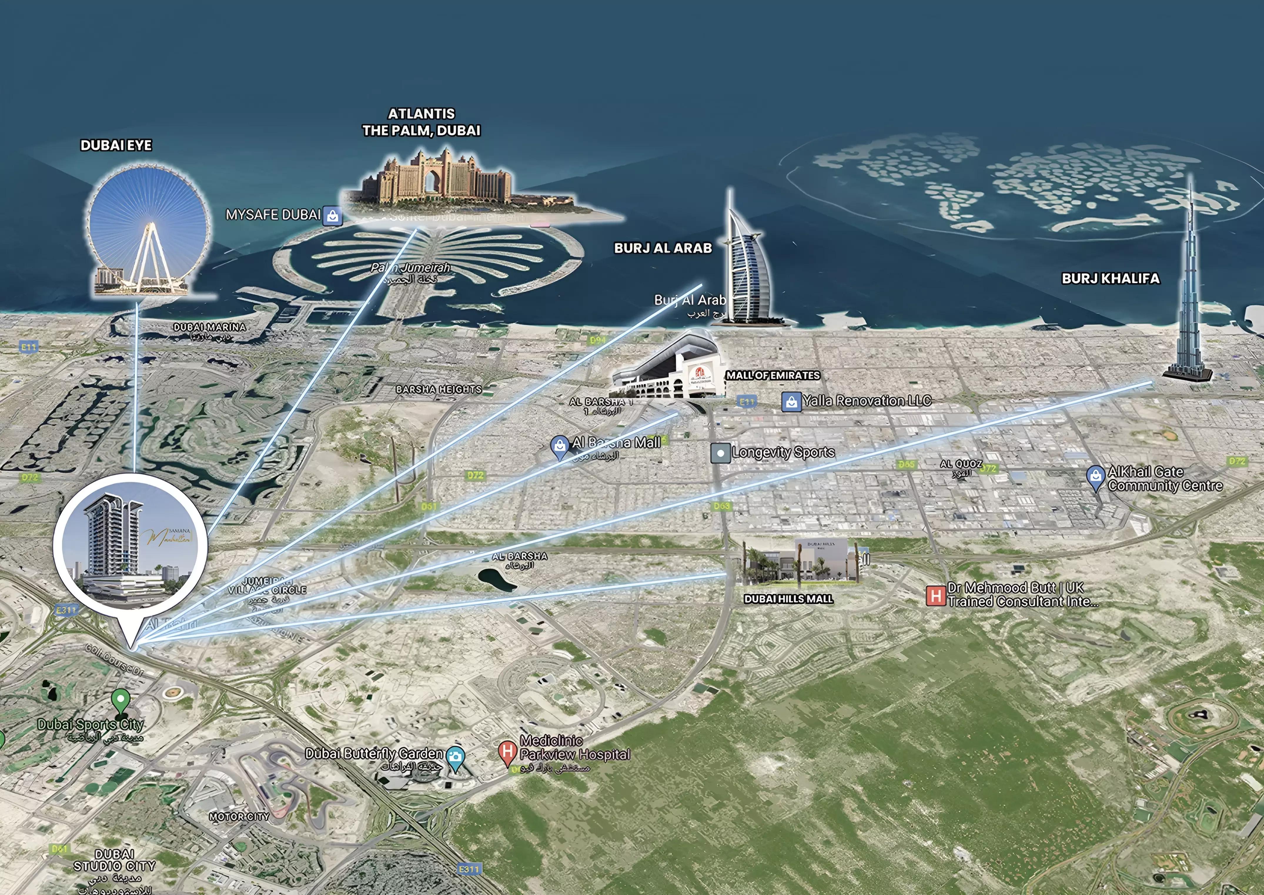 Samana Manhattan Phase 2 master plan layout, JVC District 12, Dubai