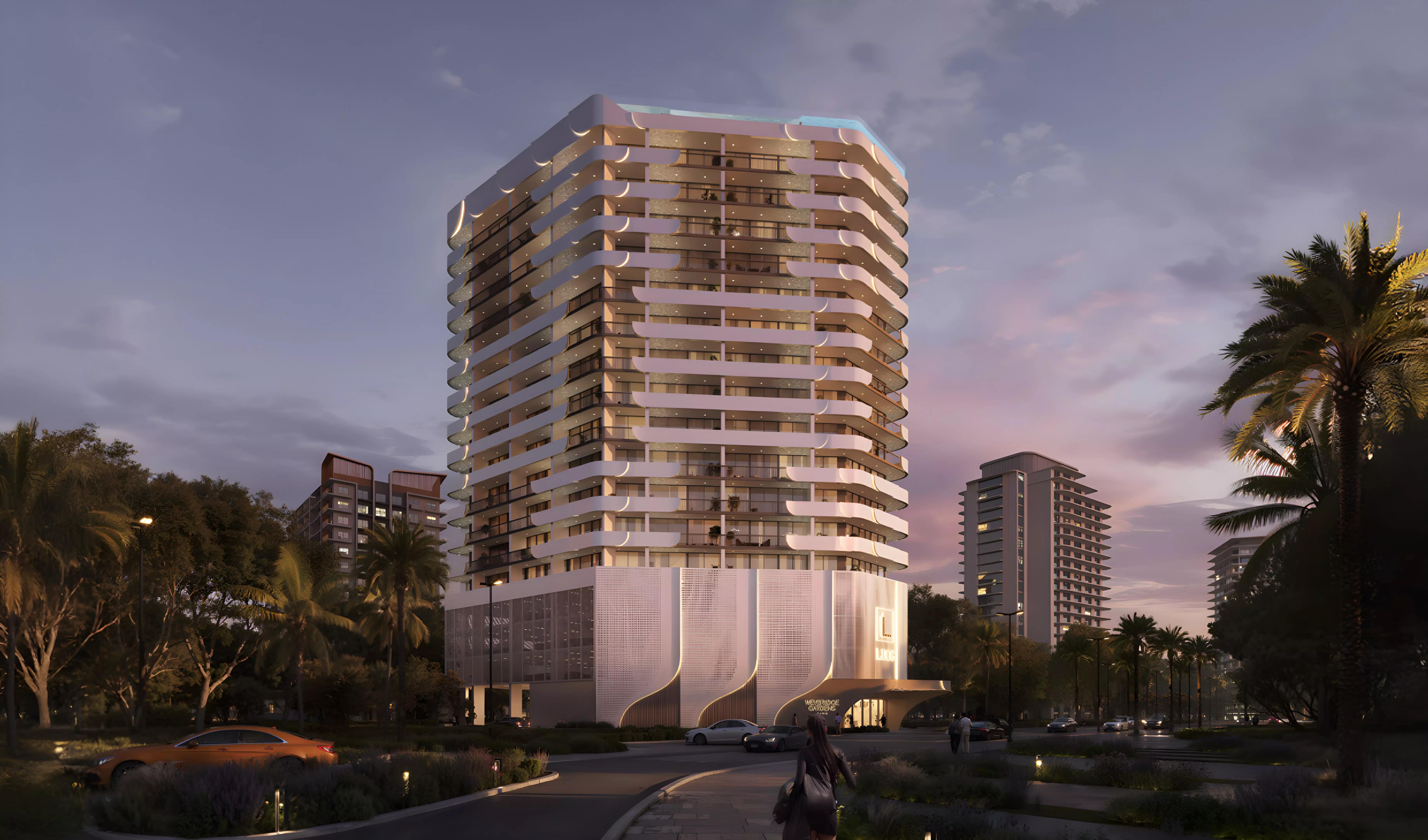Weybridge Gardens Phase 5 apartment interior living area, Dubai Land, Dubai