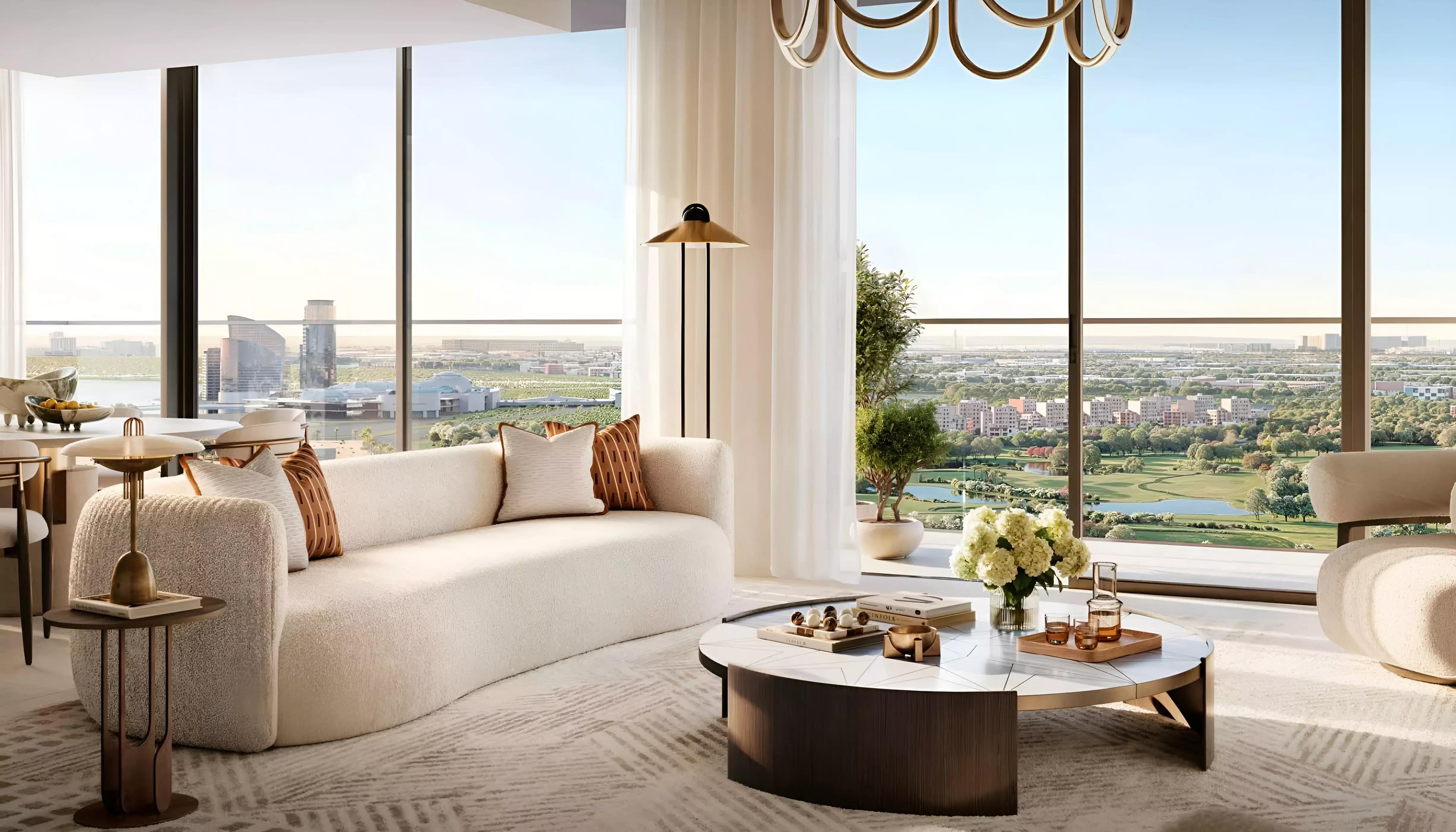 Lyvia by Palace landscaped courtyard and gardens, Dubai Creek Harbour