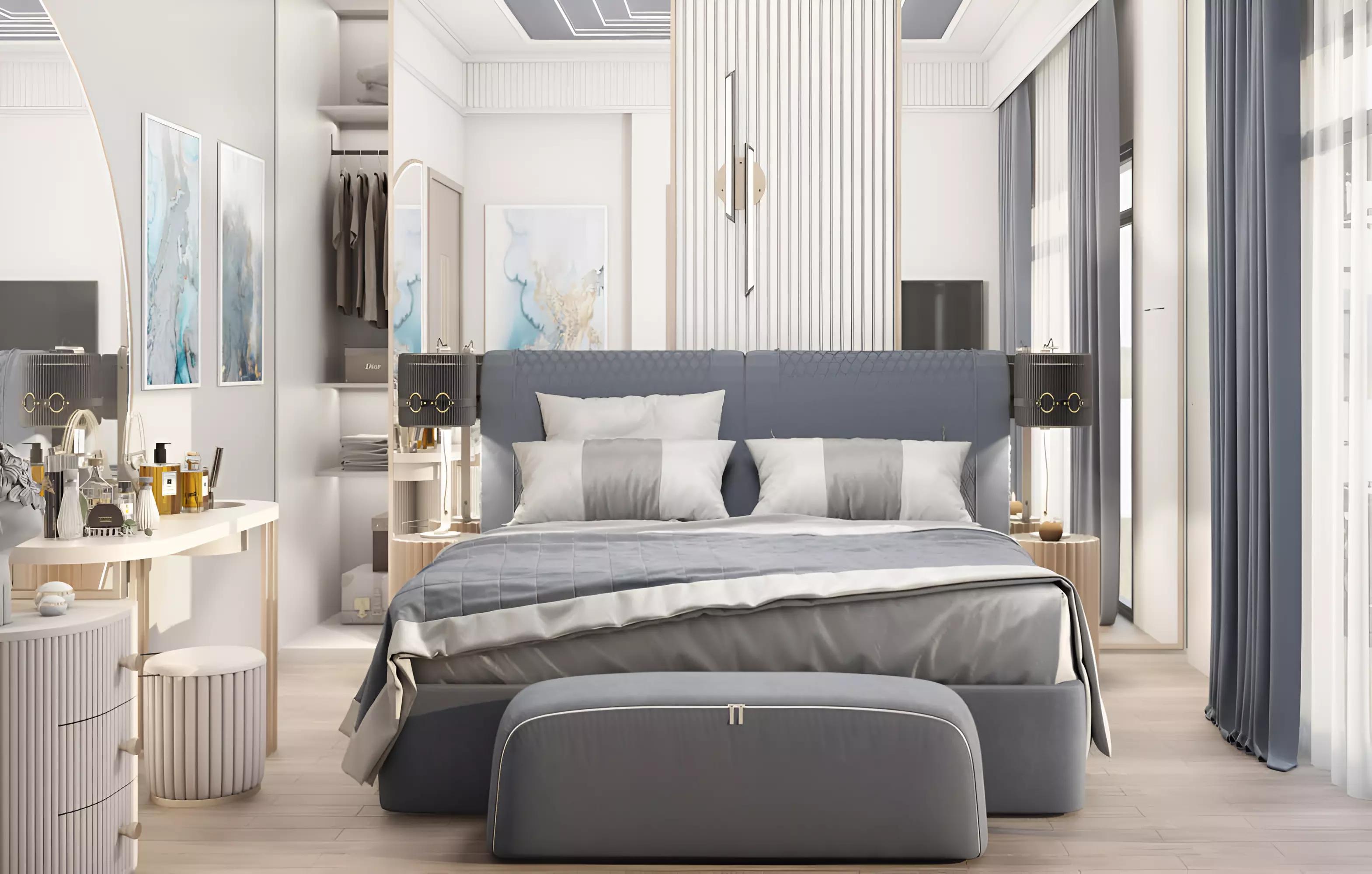 Balcony and living space interior at Nadine Phase 2 by London Gate