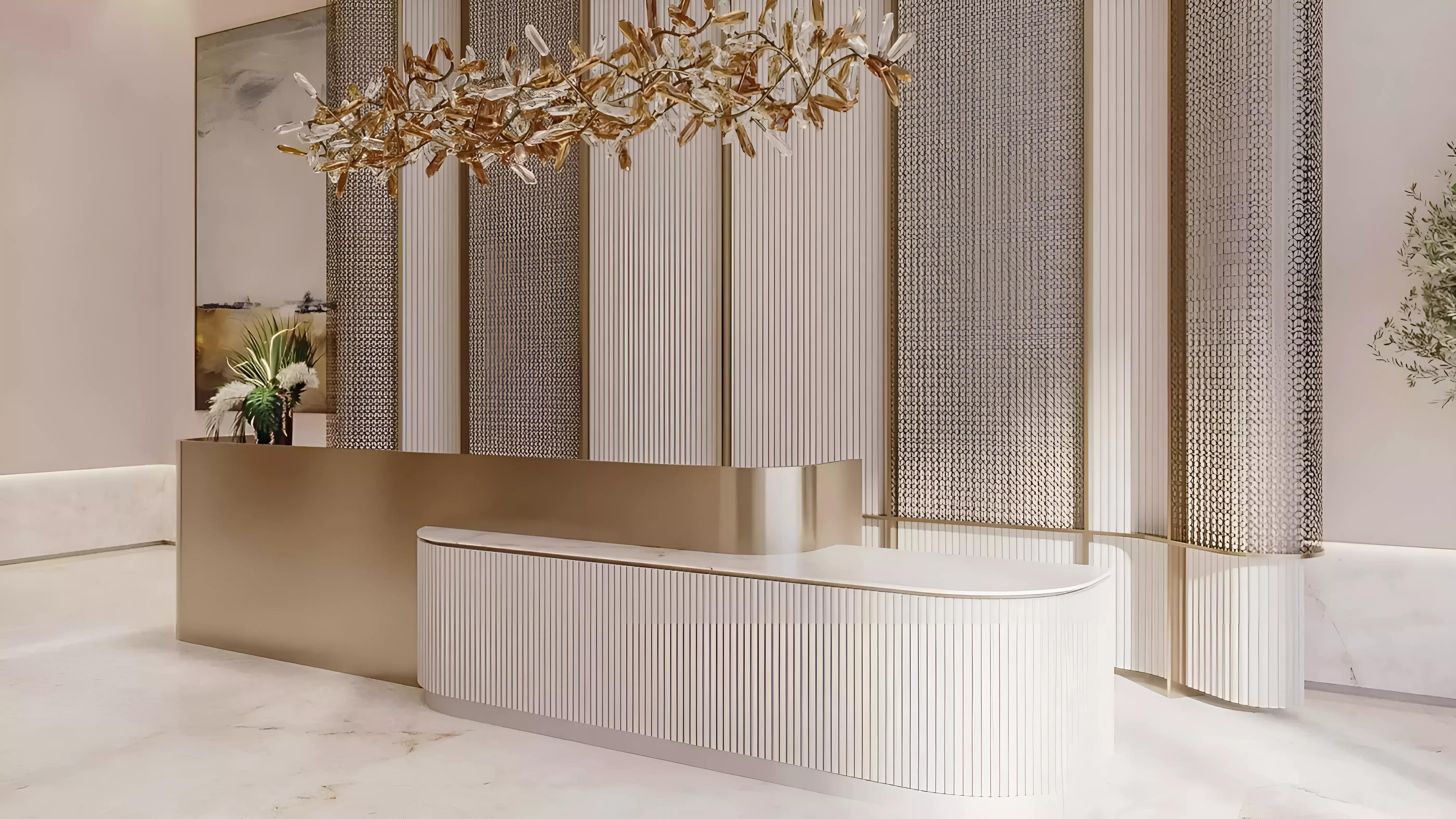 Floarea Skies apartment interior living space, Dubai