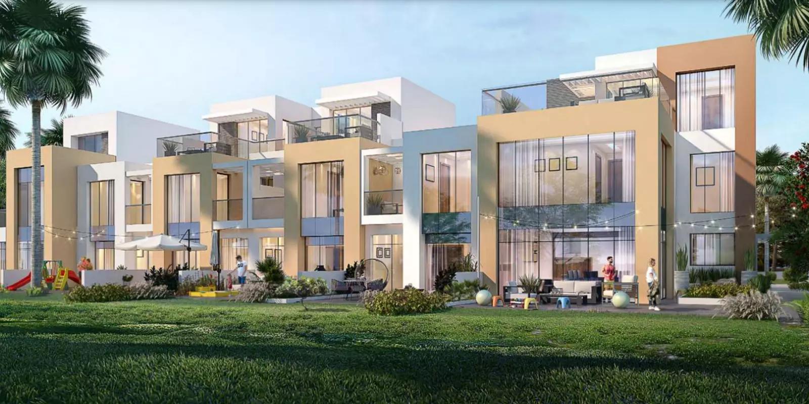 Greenwoods Phase 2 shared swimming pool deck, DAMAC Hills, Dubai