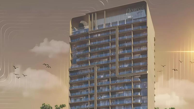 Floarea Skies exterior tower view, Jumeirah Village Circle, Dubai