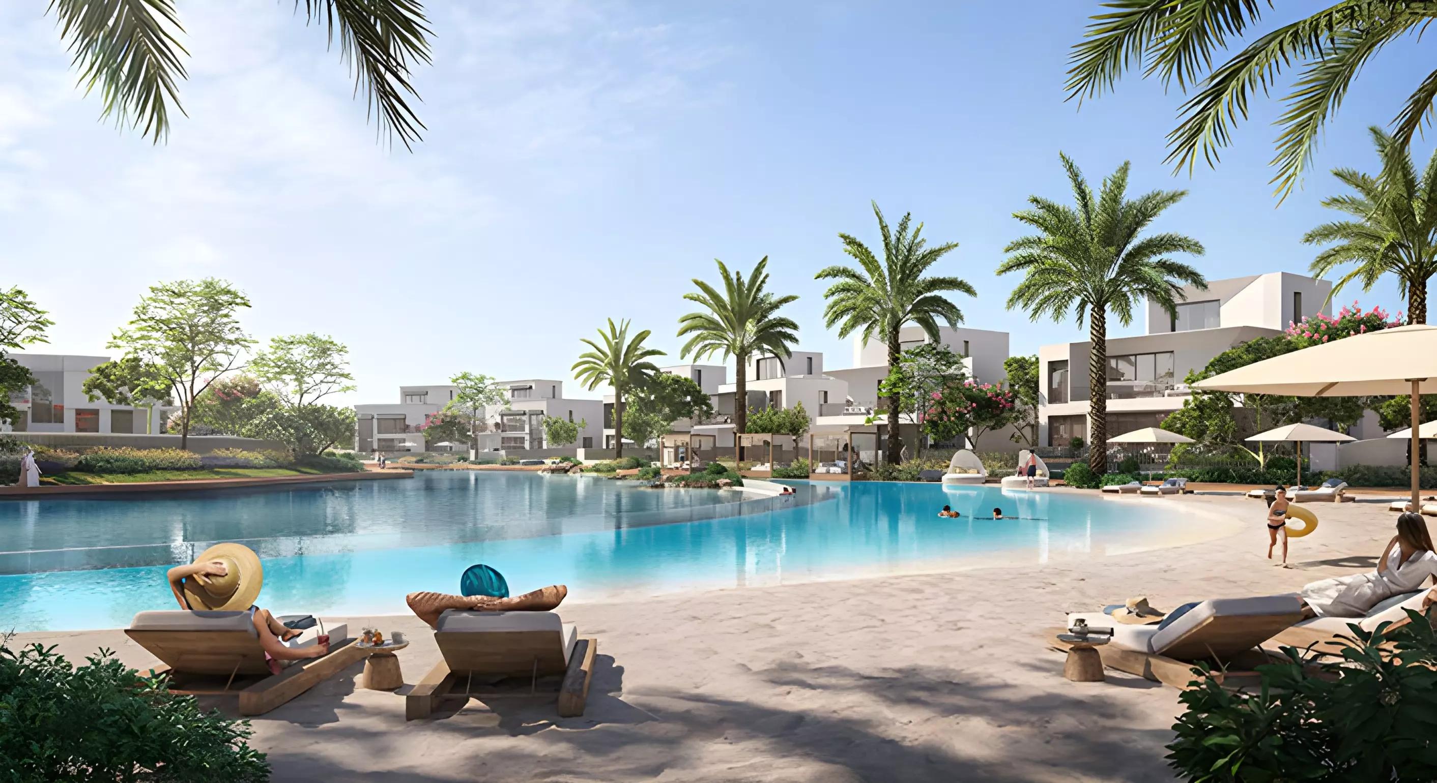 Palmiera 2 villa dining and kitchen area, The Oasis by Emaar, Dubai