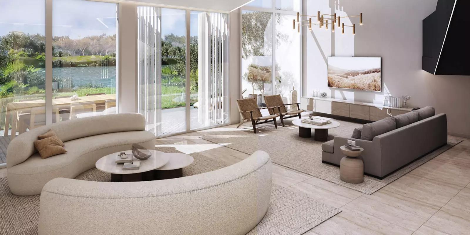 Ixora Villas at Al Barari surrounded by lush landscaping, Dubai