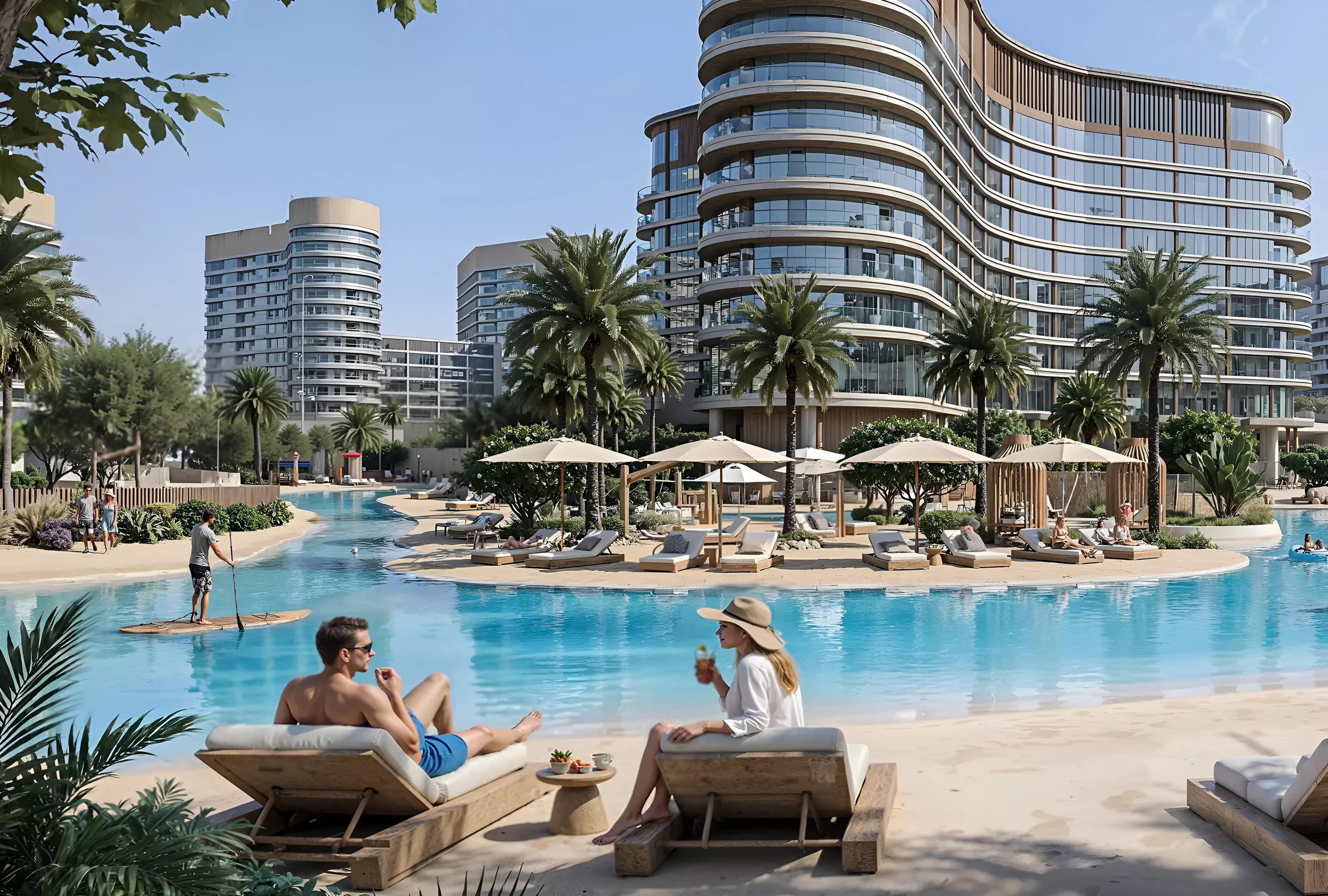 Sobha Sanctuary indoor swimming pool area, Dubai