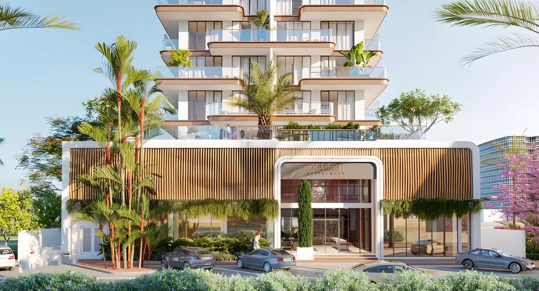 Primero Residences apartment interior living area, Al Furjan, Dubai