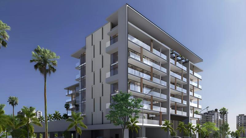 Avelon Boulevard exterior facade view, Arjan, Dubai