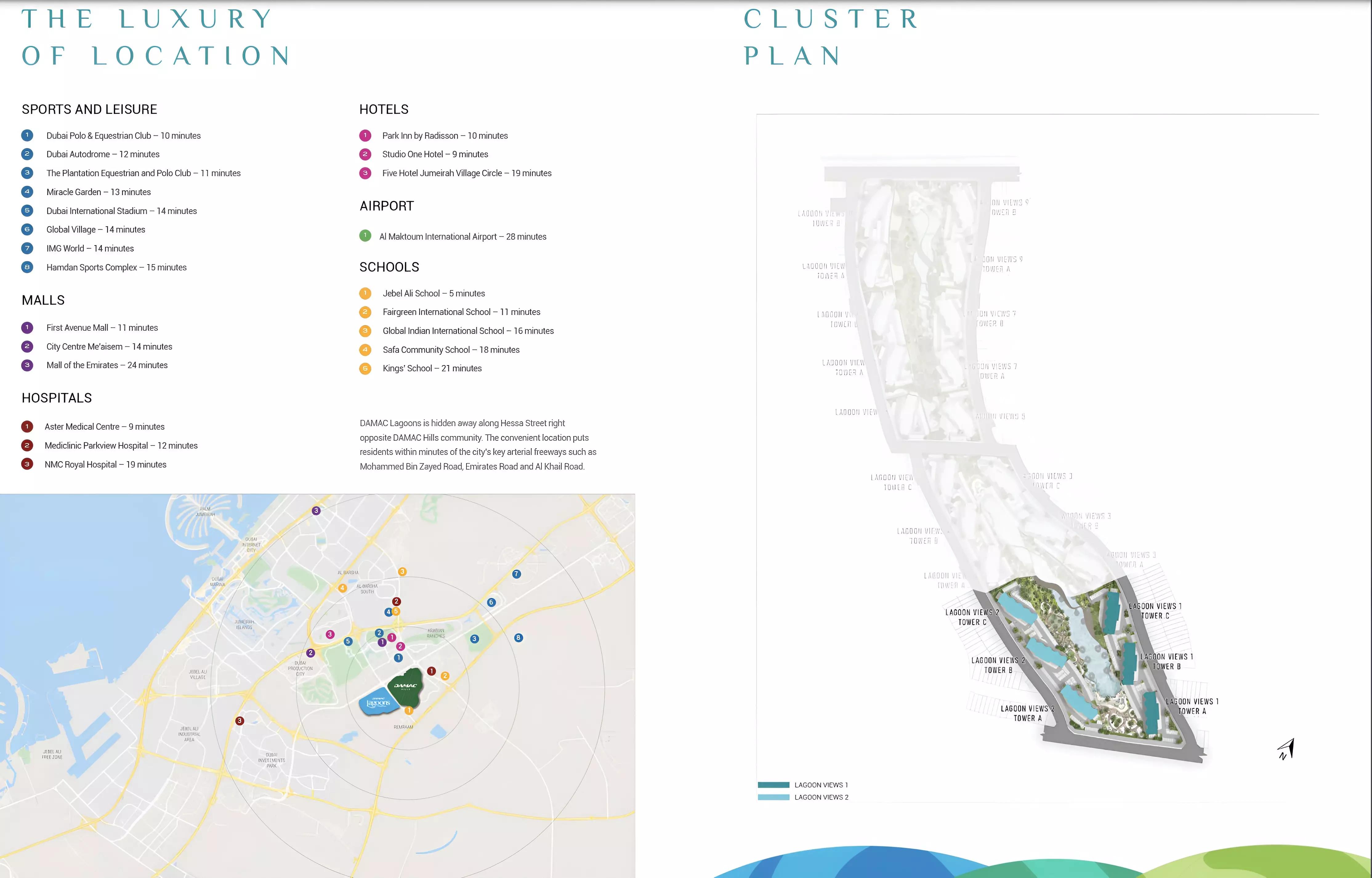 Lagoon Views Phase 7 master plan layout, DAMAC Lagoons
