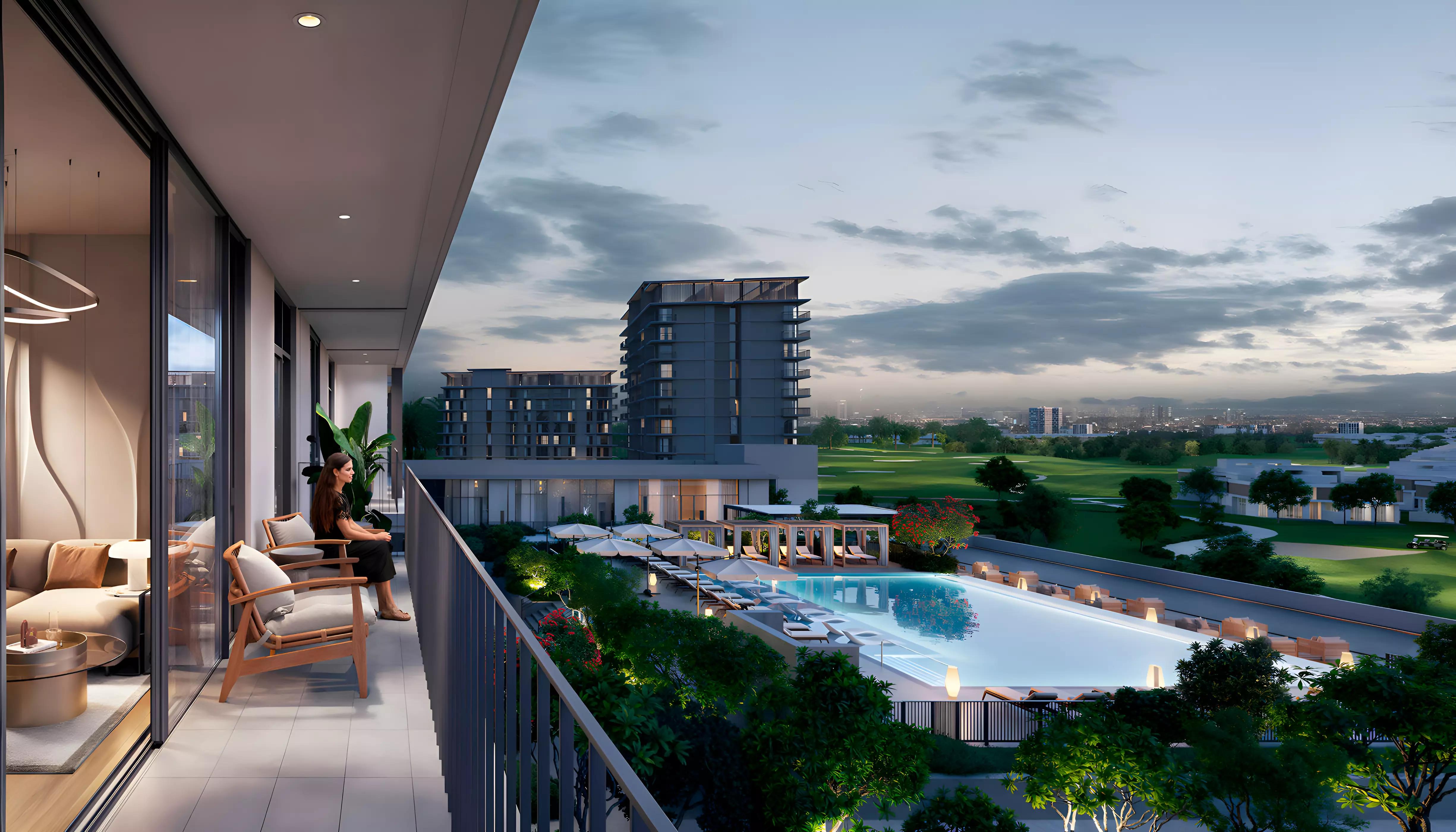 Golf Acres community amenity area, Emaar South, Dubai
