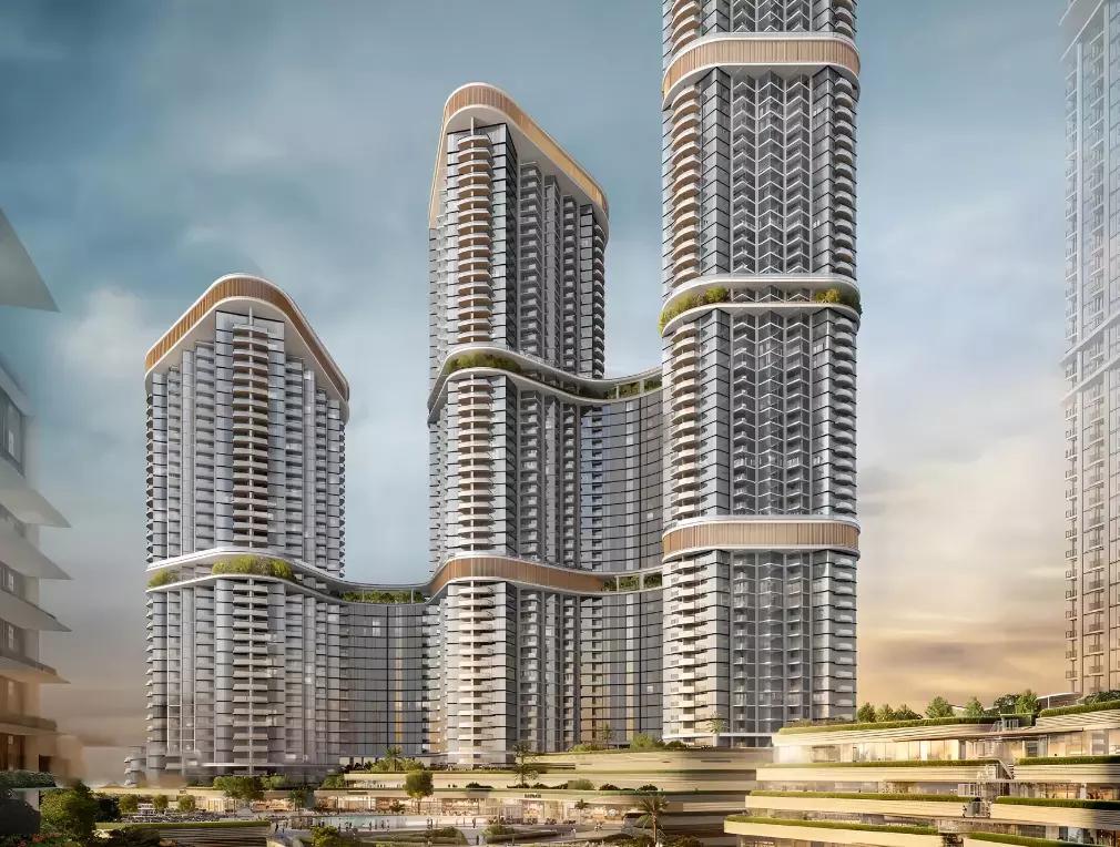Skyscape Avenue apartment living space, Sobha Hartland II, Dubai