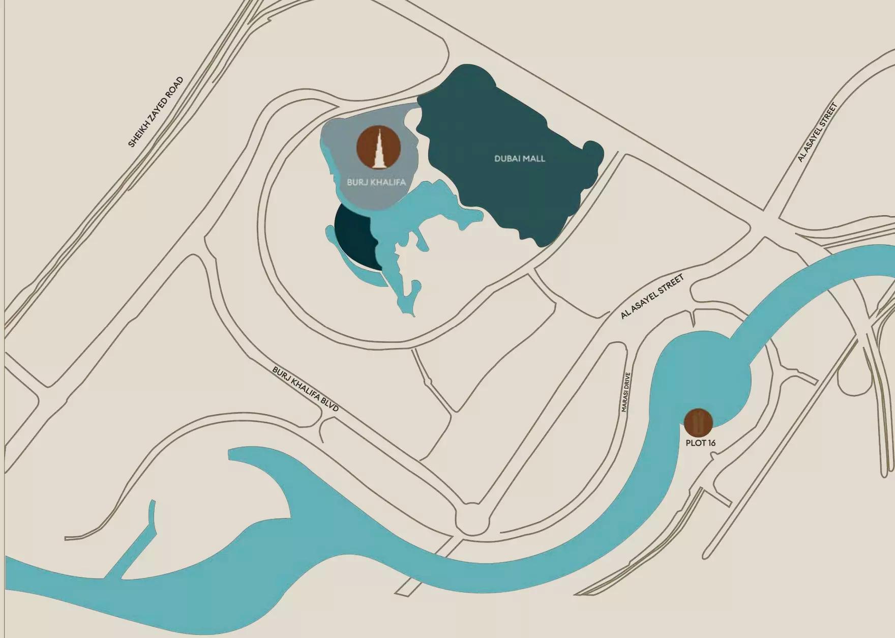 One Sankari development master plan layout, Marasi Business Bay
