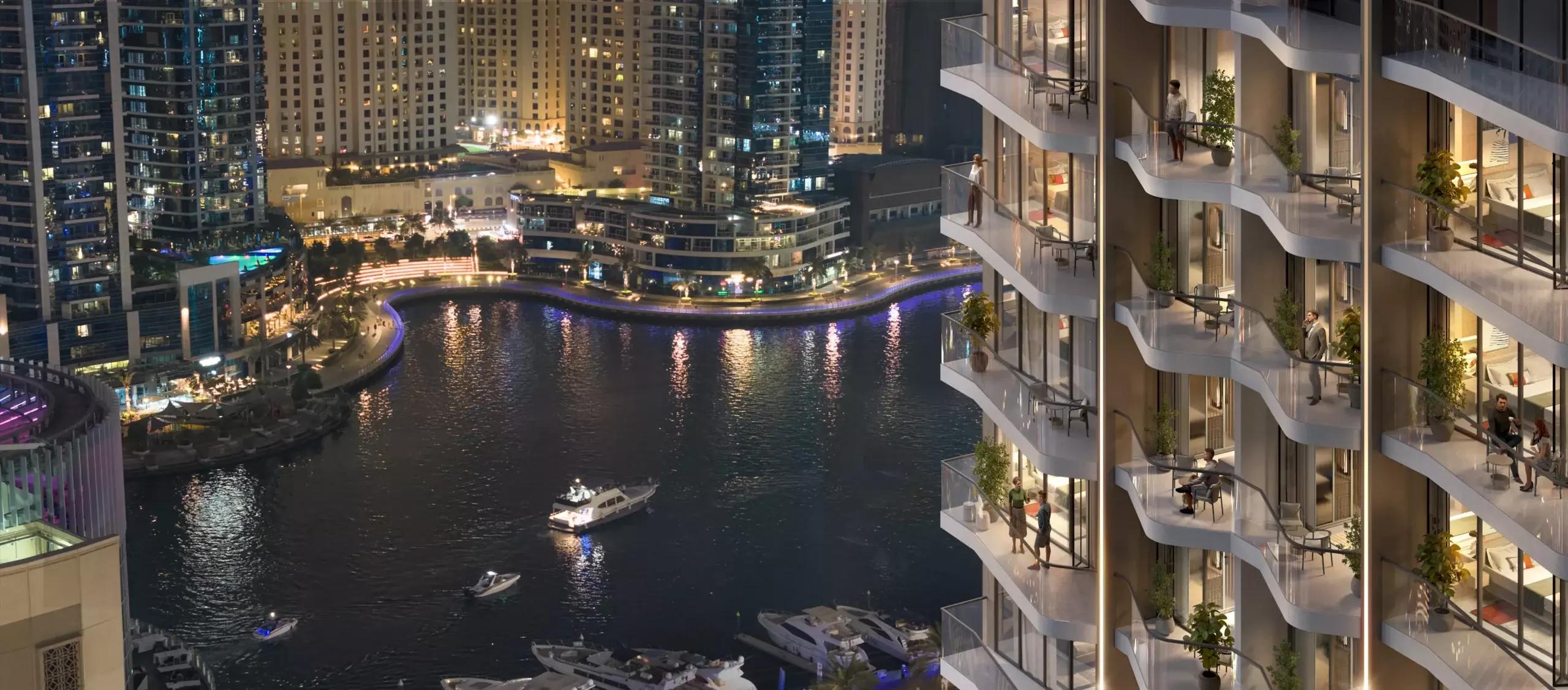 Landscaped garden area at Rove Home Dubai Marina