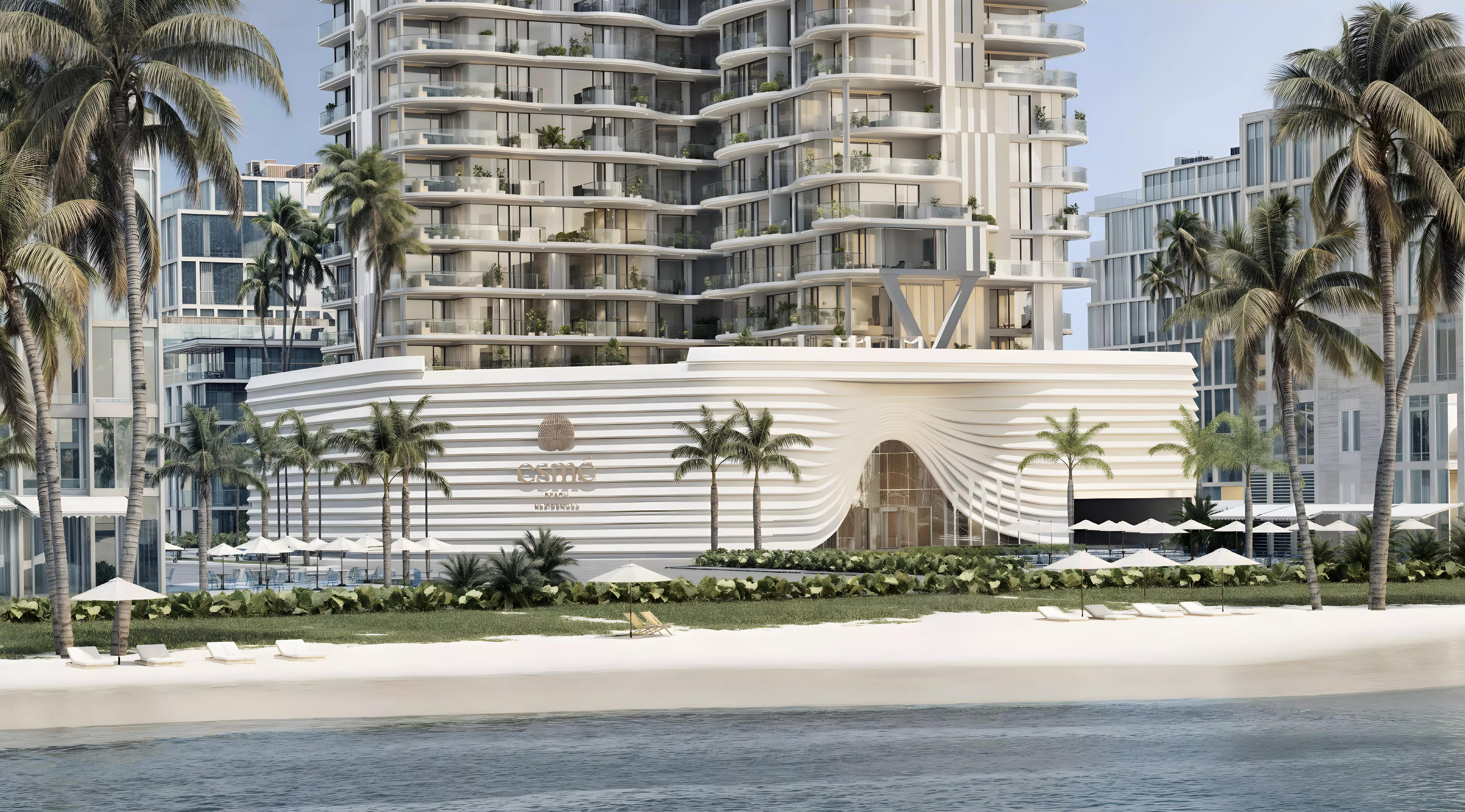 Esme Beach Residences kitchen interior, Dubai Islands