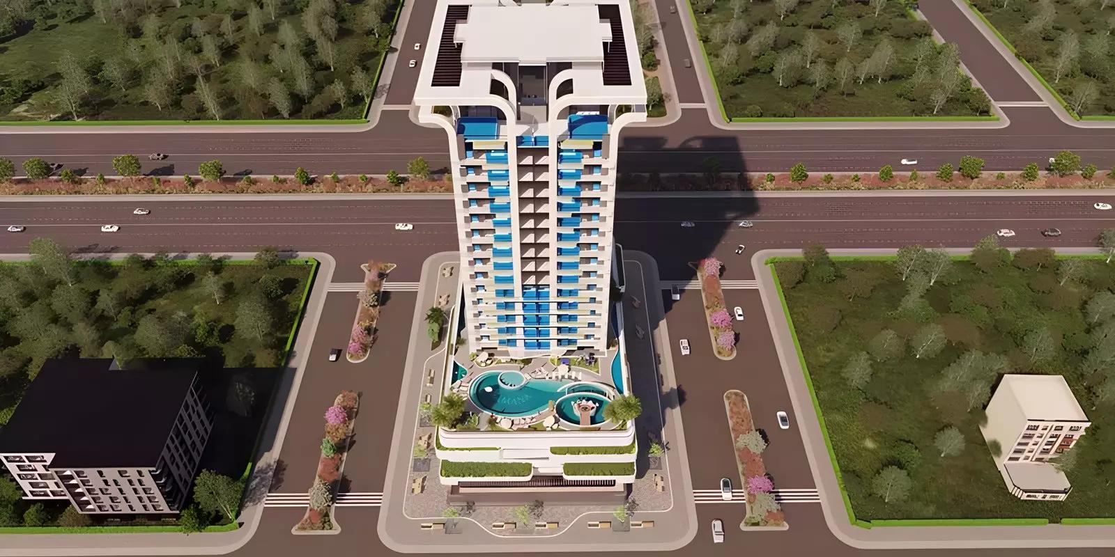 Samana Manhattan Phase 2 building elevation, JVC District 12, Dubai