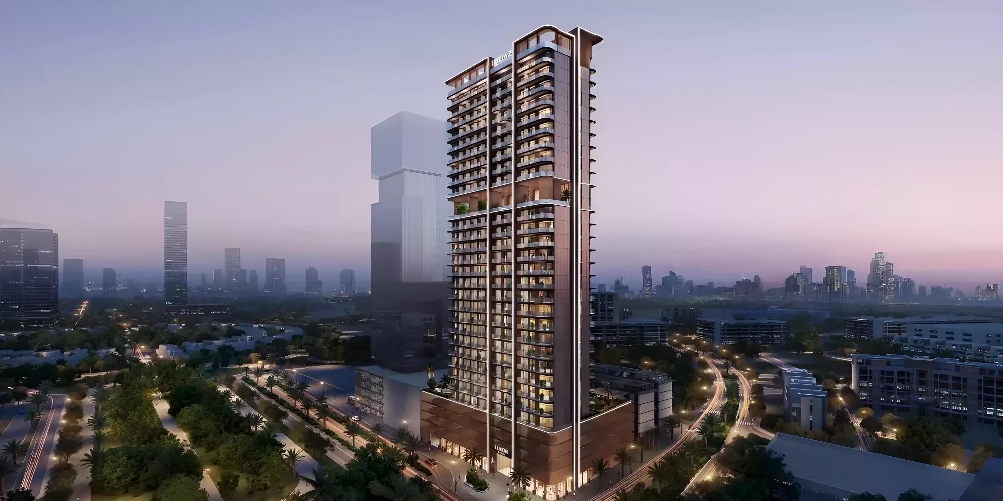 Luxor by Imtiaz exterior facade, Jumeirah Village Circle, Dubai