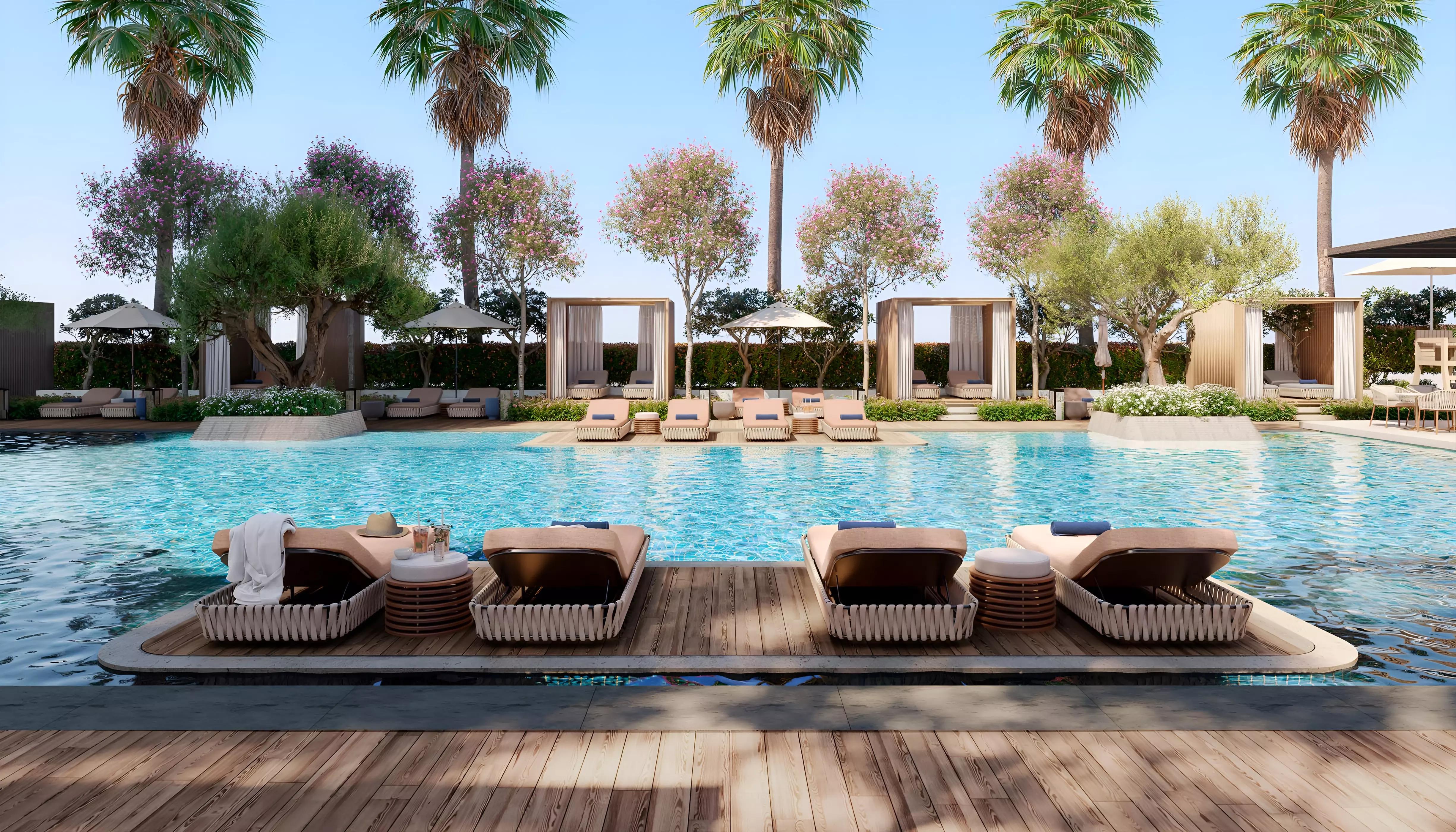 Mr C Residences Downtown indoor swimming pool amenity, Dubai