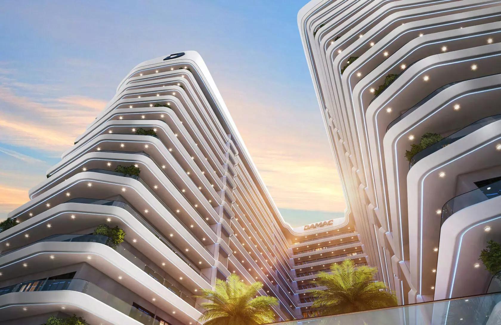 ELO apartment interior living space, DAMAC Hills, Dubai