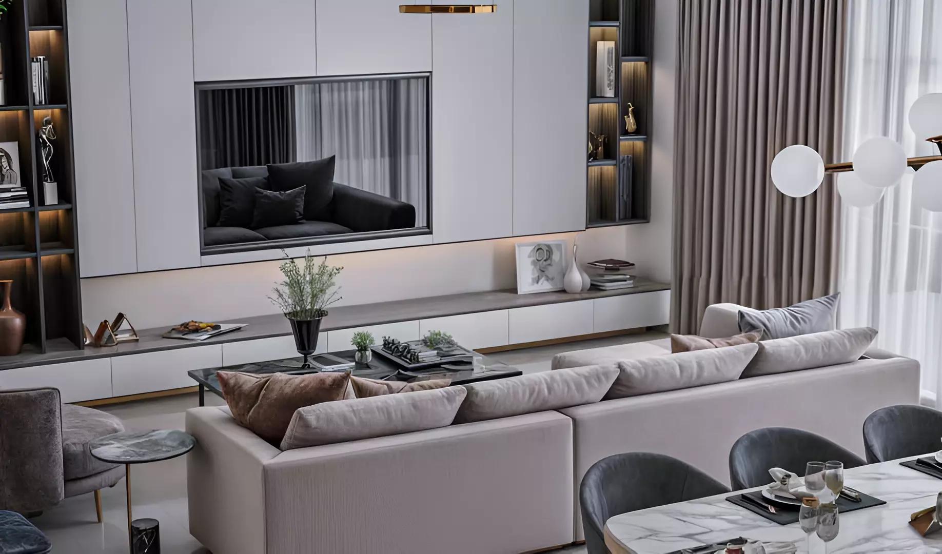 Golf Acres residential facade with landscaped surroundings, Emaar South