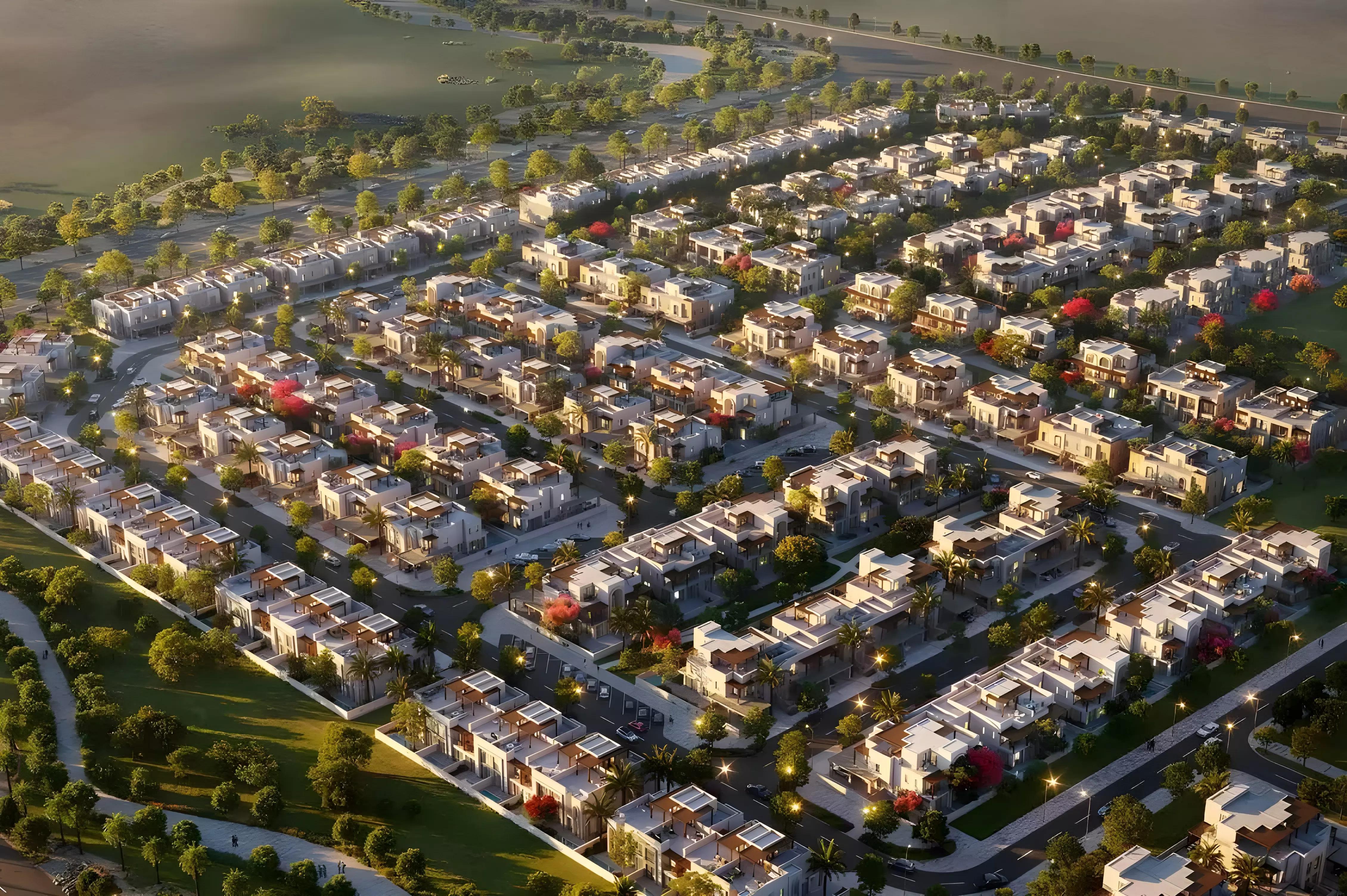 Hayat Residences Phase 2 landscaped garden area, Dubai South