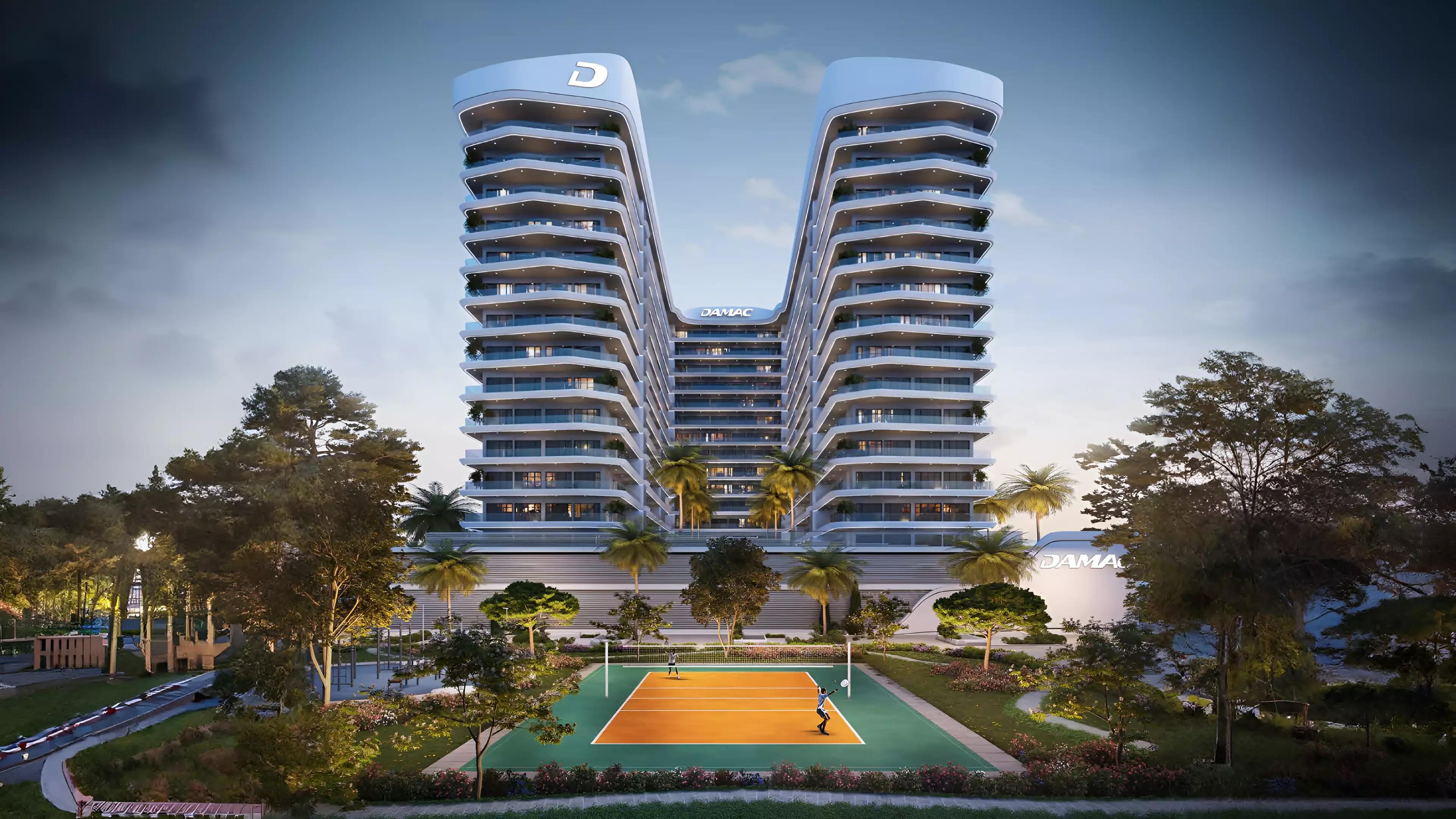 ELO 3 residential building exterior at DAMAC Hills, Dubai