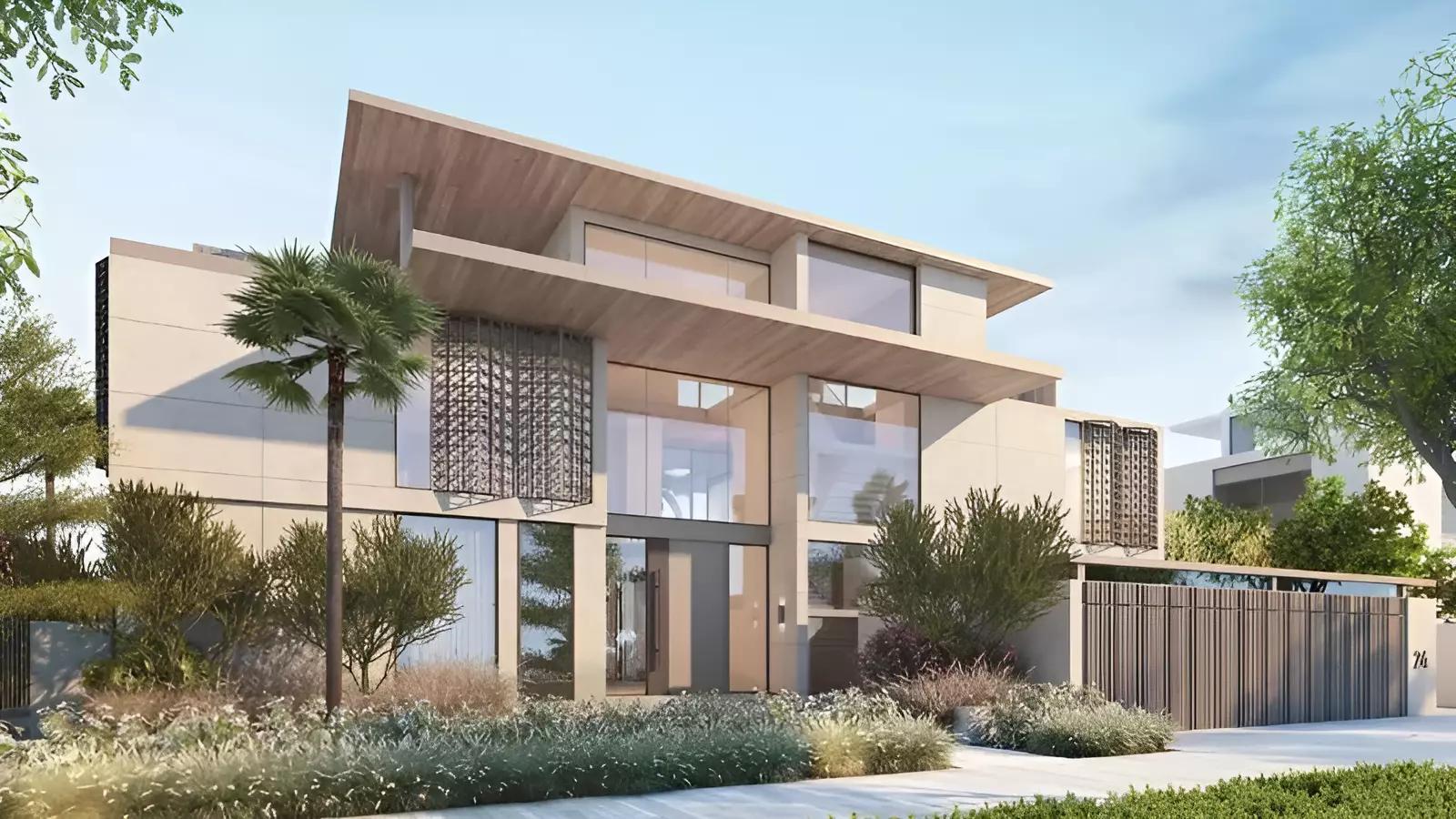 Palm Jebel Ali Frond L plot boundary and access road view, Dubai