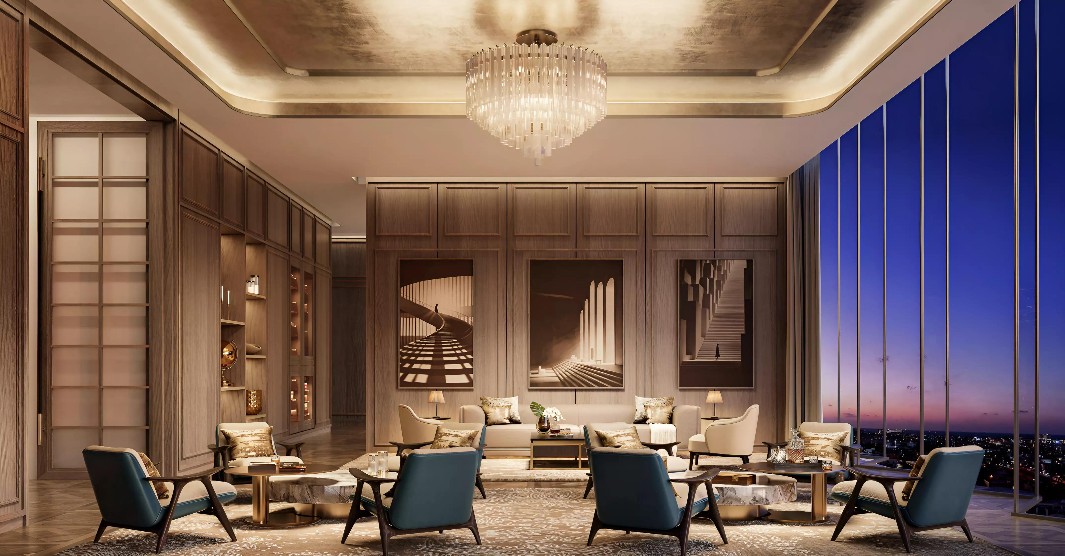 Lobby interior of Trump International Hotel & Tower Dubai