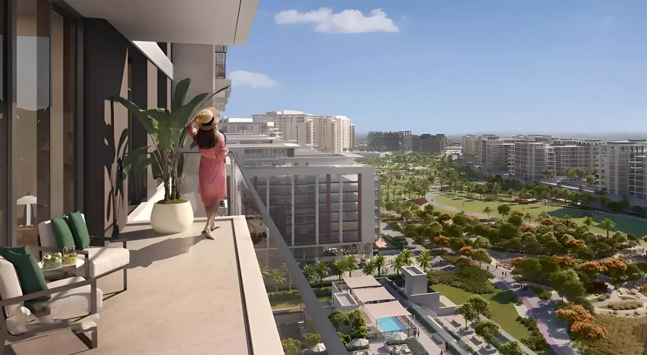 Vida Residences DHE facade view, Dubai Hills Estate