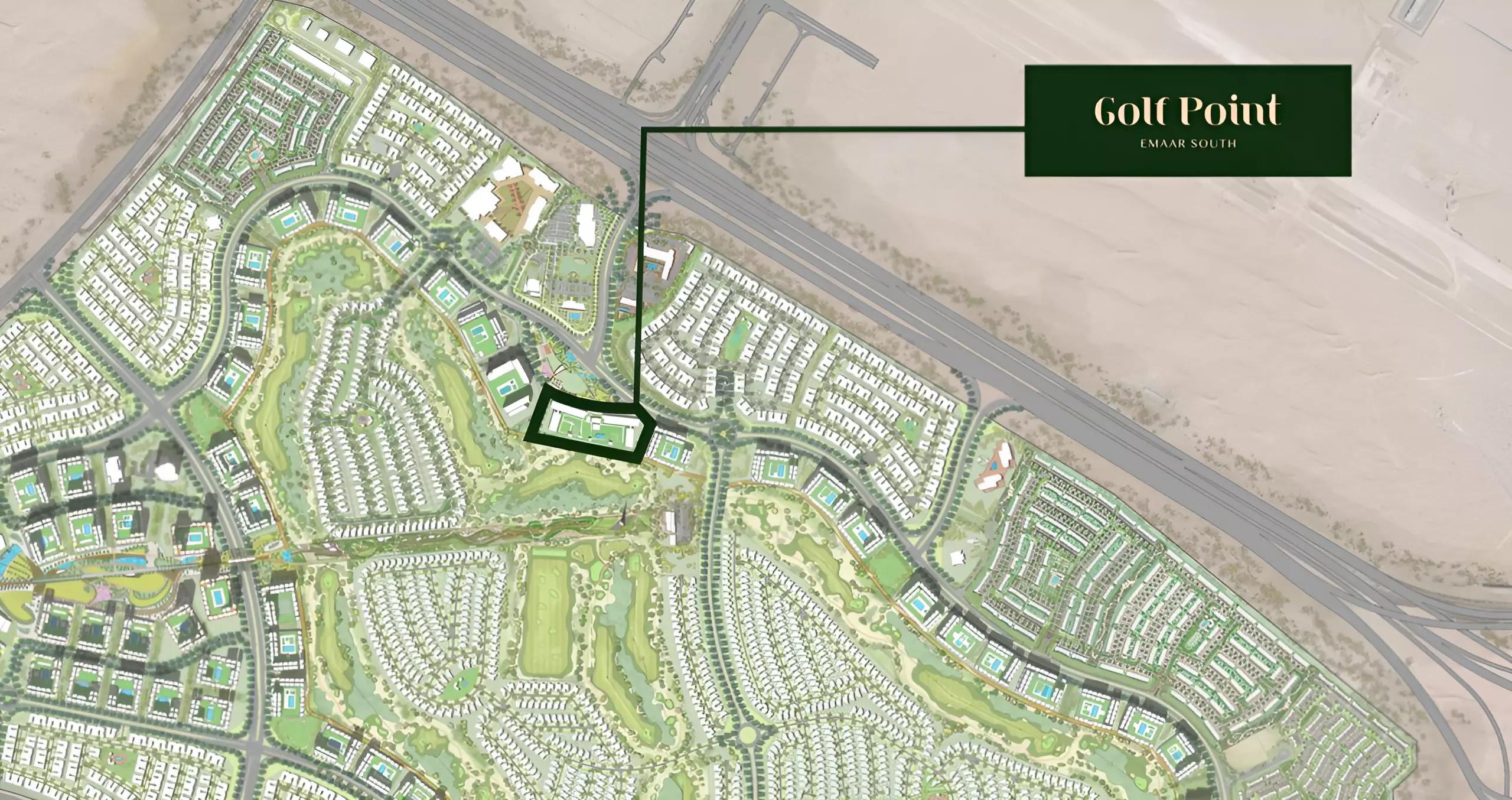 Golf Point master plan layout, Emaar South, Dubai South