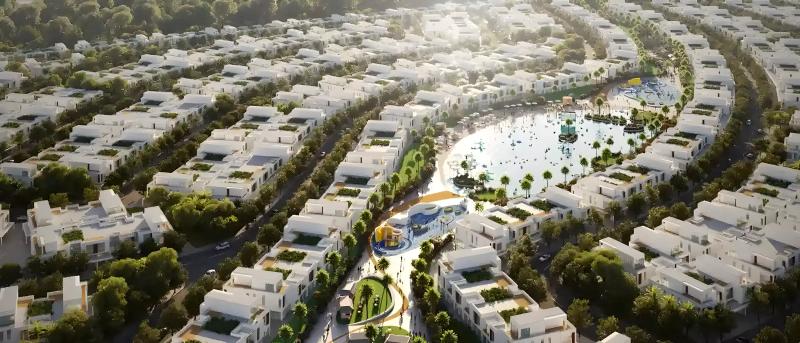 Exterior render of Damac Riverside Views Capri apartment building, DIP 2, Dubai