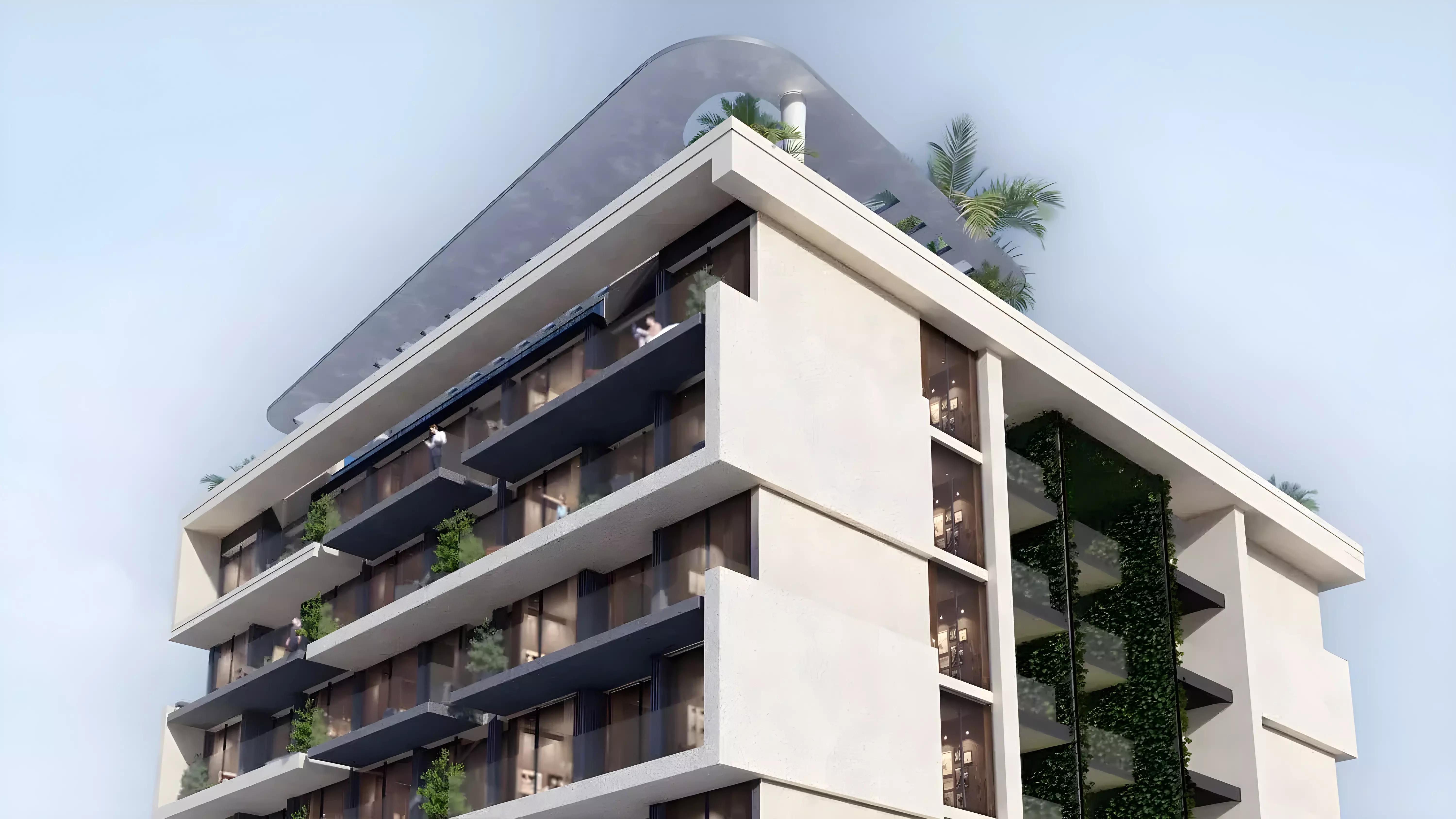 Vista Verde apartment interior living space, Dubai Production City