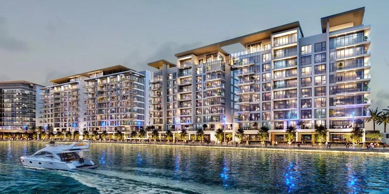 Canal Front Residences exterior facade overlooking the Dubai Water Canal, Al Wasl, Dubai