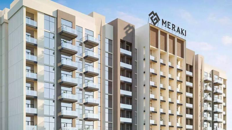 Exterior facade of The Haven Phase 2 apartment building in Majan, Dubai