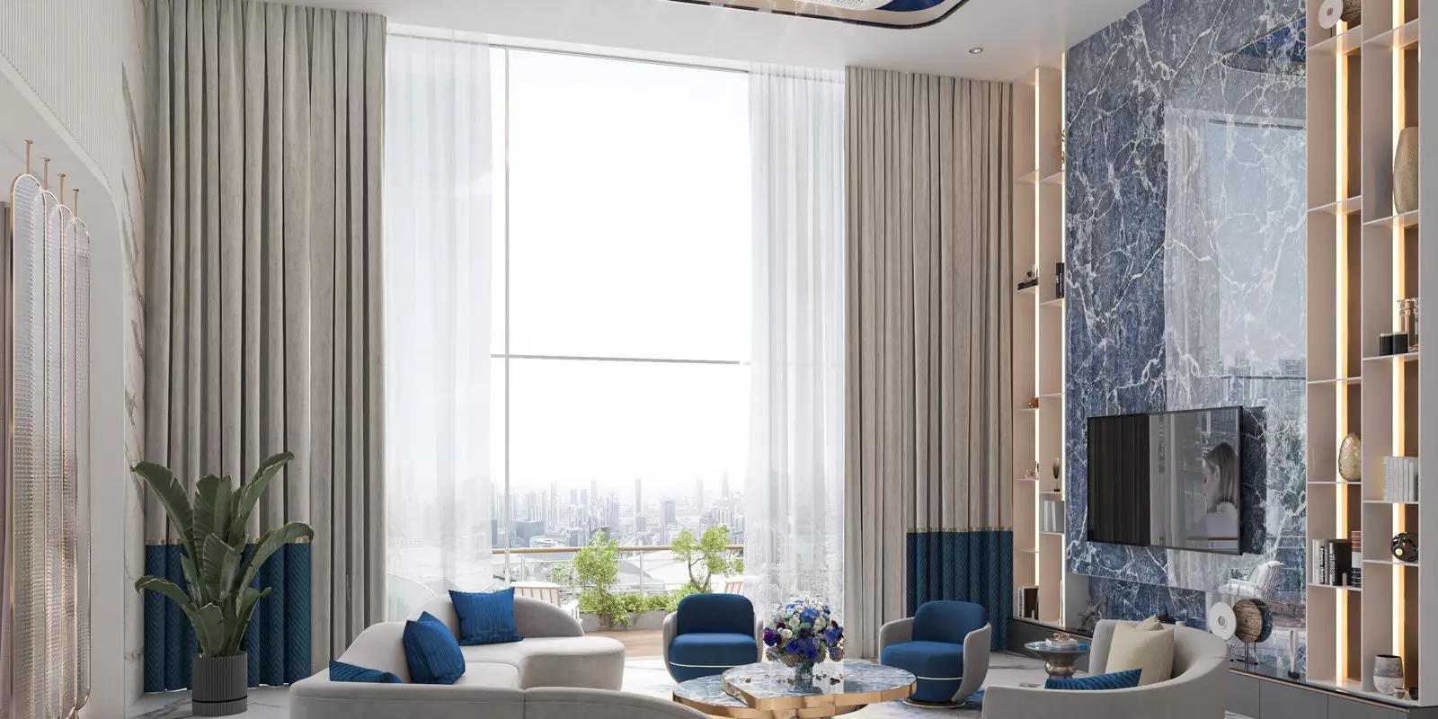 Canal Heights 2 duplex interior layout, DAMAC Business Bay, Dubai