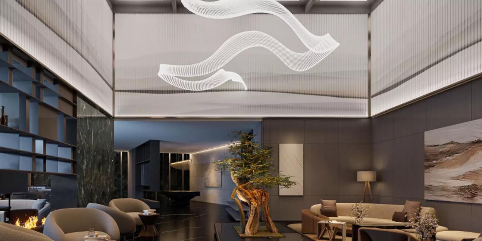 Vento Tower indoor swimming pool amenity space