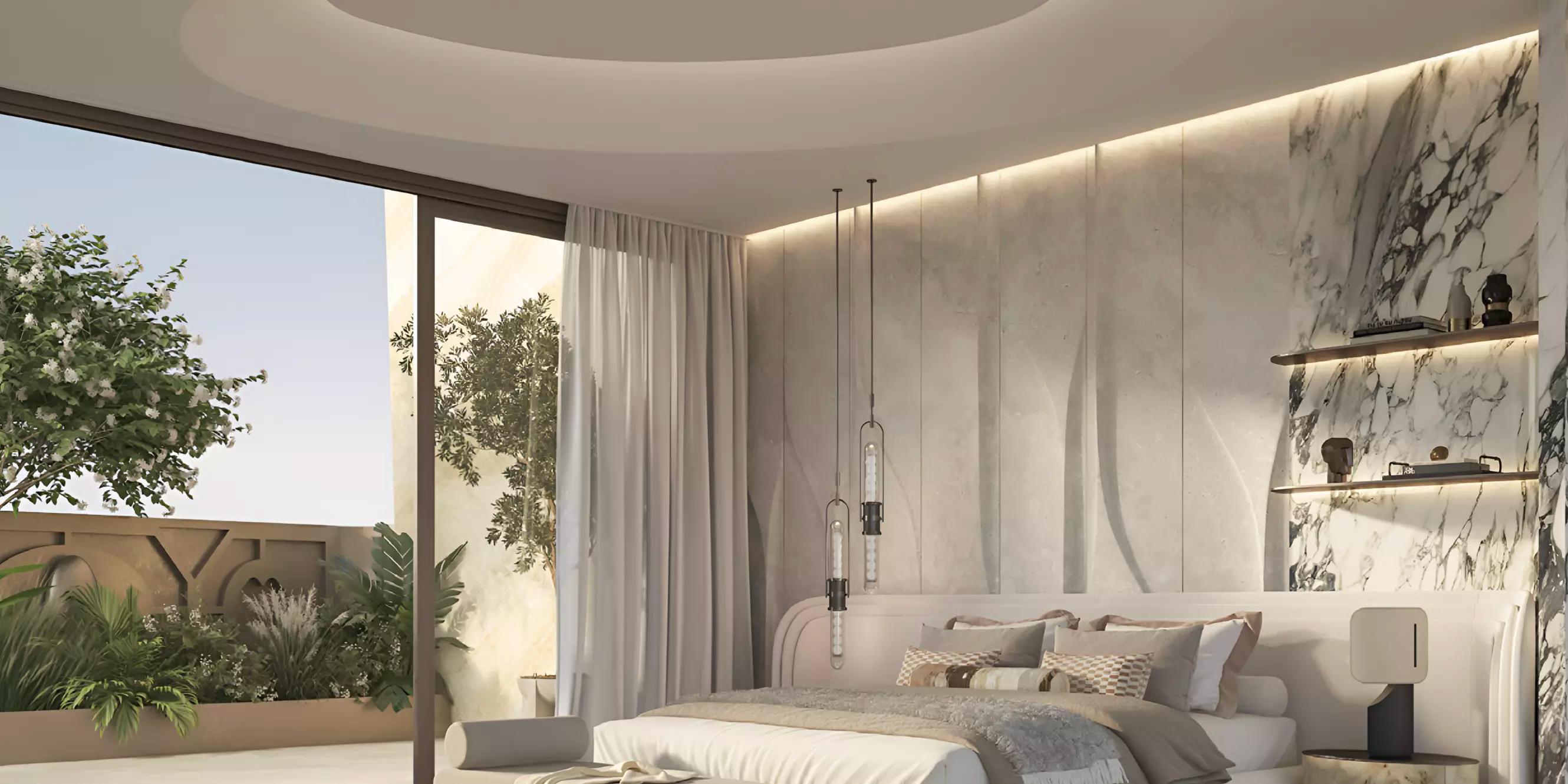 Knightsbridge Phase 2 villa facade and driveway, District 11, Dubai