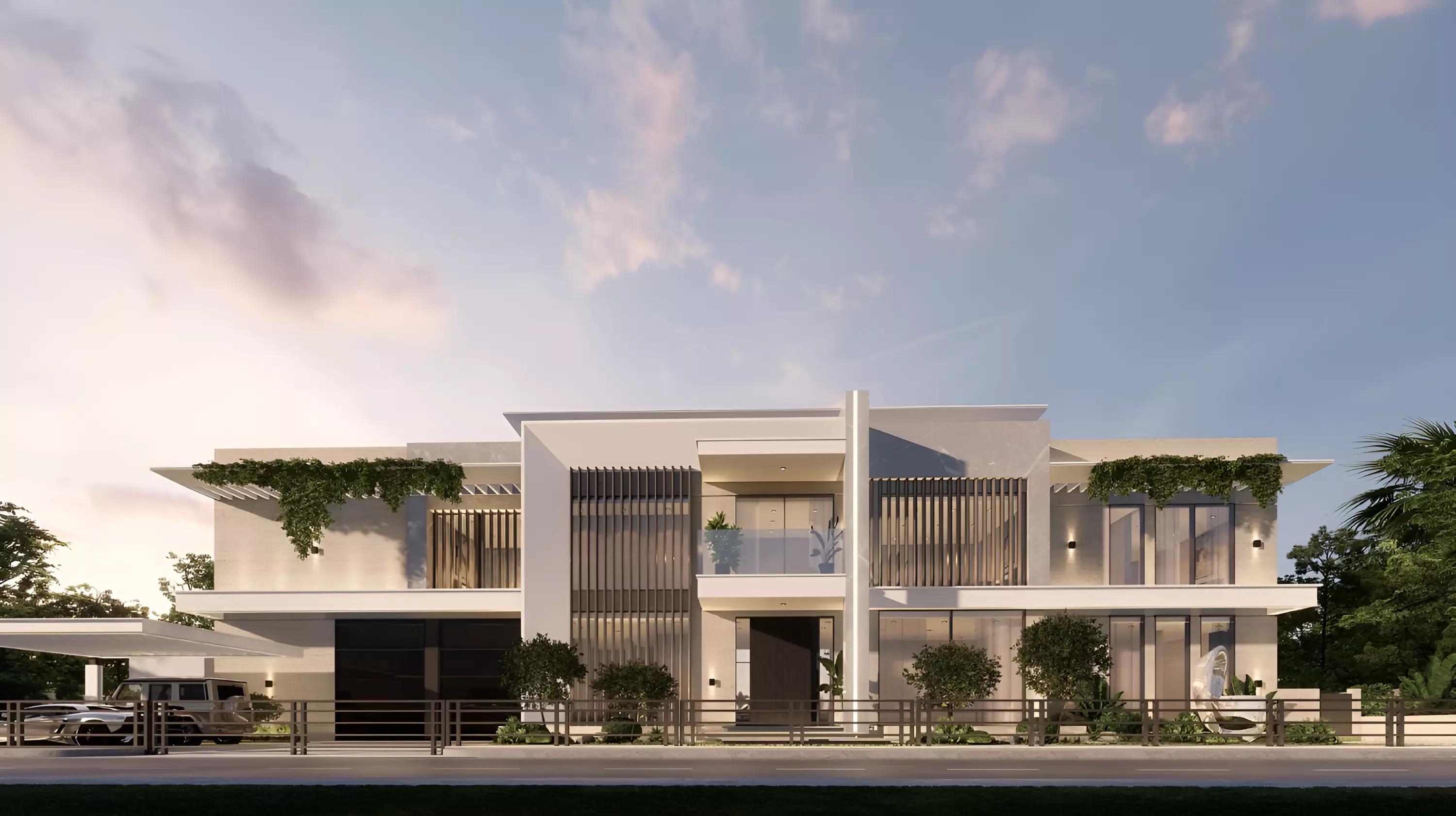 SeaRenity K70 villa exterior with private pool on Palm Jumeirah, Dubai